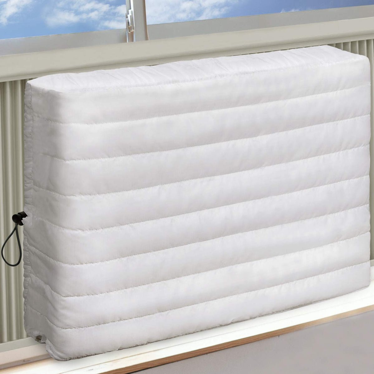 Brivic Indoor Ac Cover For Air Conditioner Cover Inside Window Unit 17 X 13 X 3 Inches(L X H X D),White
