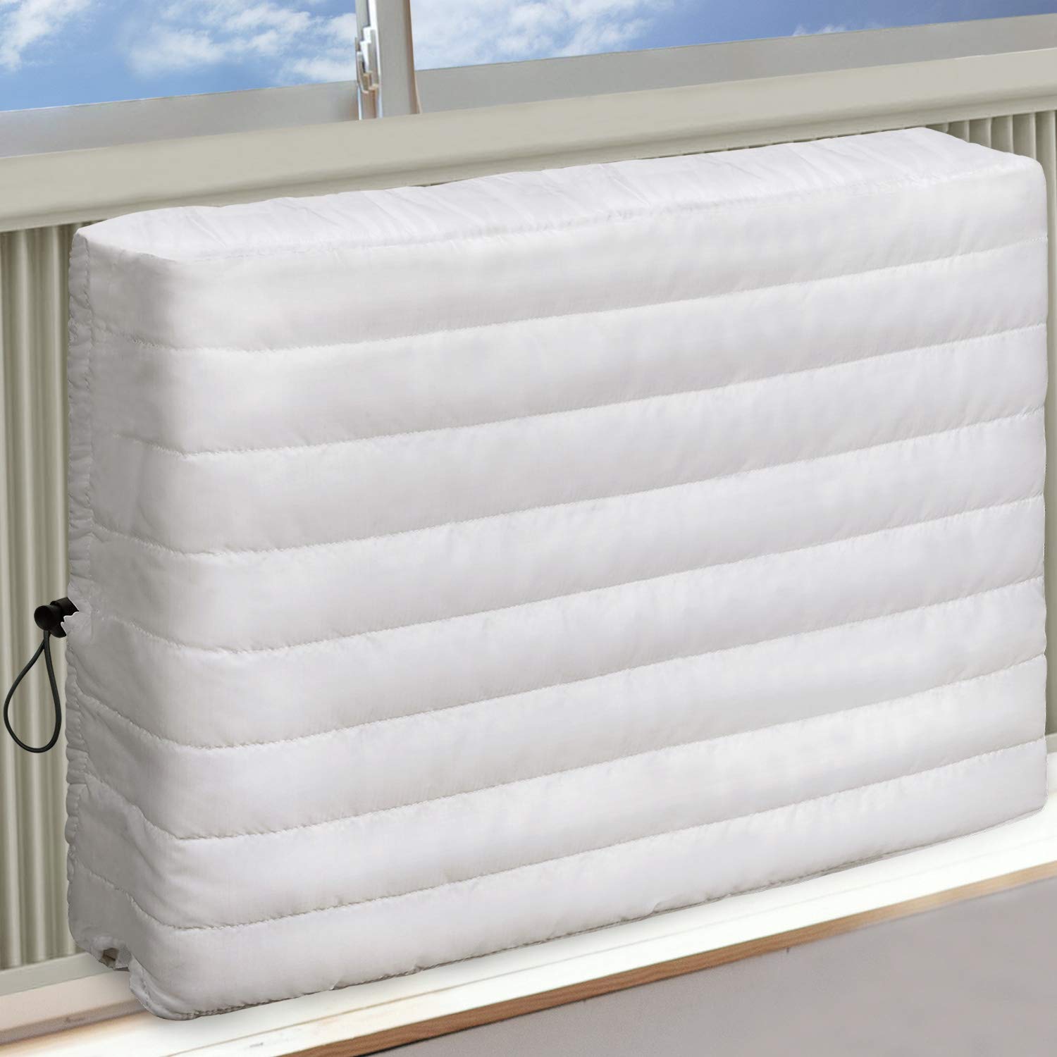 BRIVIC Indoor Air Conditioner Cover AC Cover for Inside Window Unit 28 x 20 x 3.5 inches(L x H x D),White