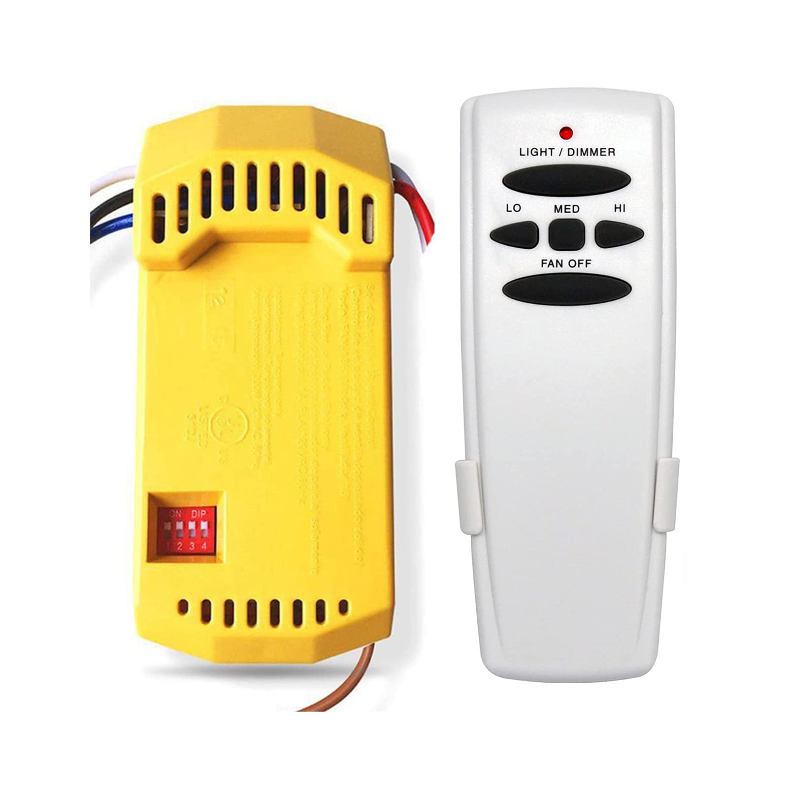 Universal Ceiling Fan Remote Control Kit With Dimmer For 3 Speed Ac Ceiling Fan Replacement For Hampton Bay Hunter Hd Hd5 Fan35T