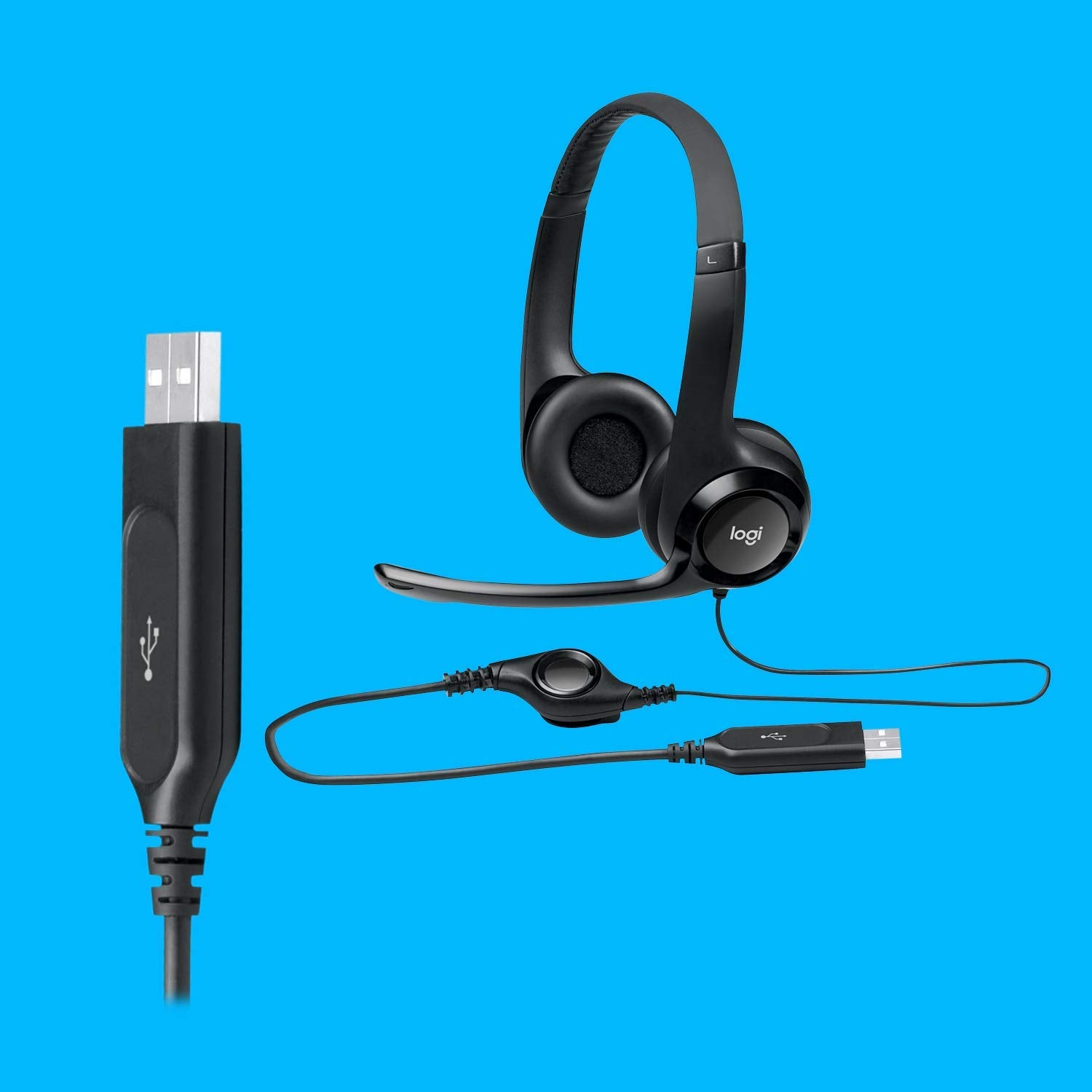 Logitech New Logitech H390 Usb Headset With Noisecanceling Microphone Bulk Packaging, 5.8 Ounce