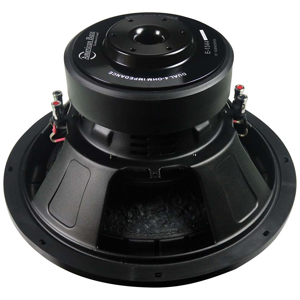 American Bass Elite Series Subwoofers Dual 4 Ohm Voice Coil 1500 Watts Rms3000 Watts Max 150 Oz Magnet