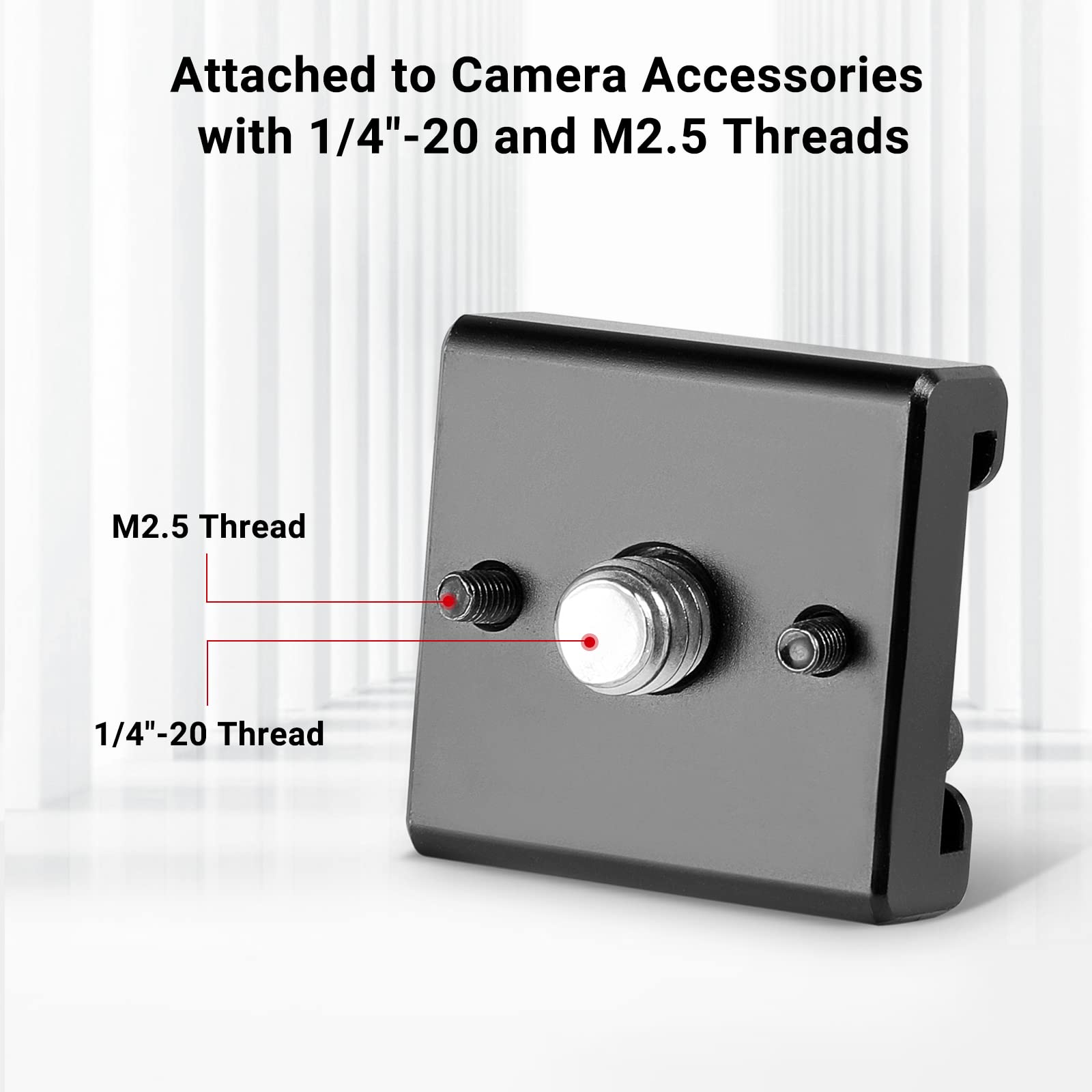 Smallrig Cold Shoe Mount (2Pcs Pack) With 1/4-20 Thread For Camera Cage Flash Led Monitor Microphone - 2060