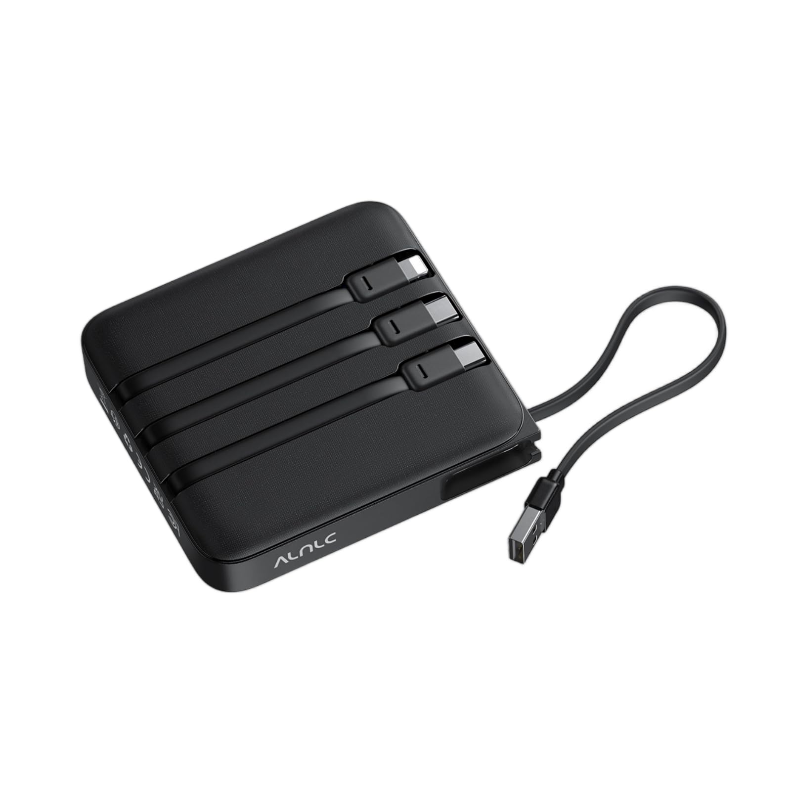 VRURC 20000mAh Portable Charger with Built-in 4 Cables, Battery Pack Charger Portable PD 20W Fast Charging, Power Bank for iPhon