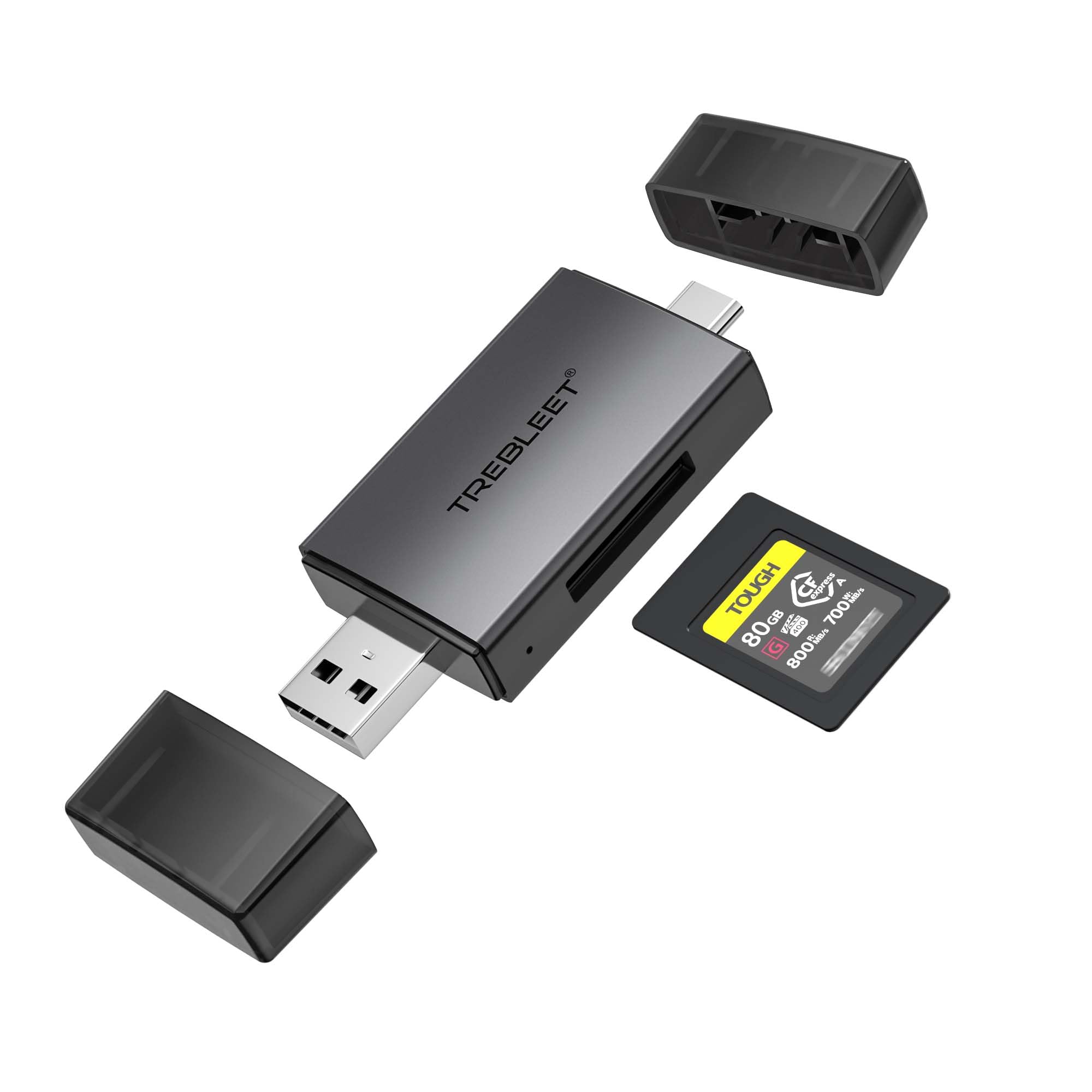 Cfexpress Type A Card Reader, Usb 3.2 Gen 2 10Gbps, Usb A & C Port, Compatible With Sony Alpha 1/A7S Iii/7 Iv A7M4/ Fx3/ Fx6