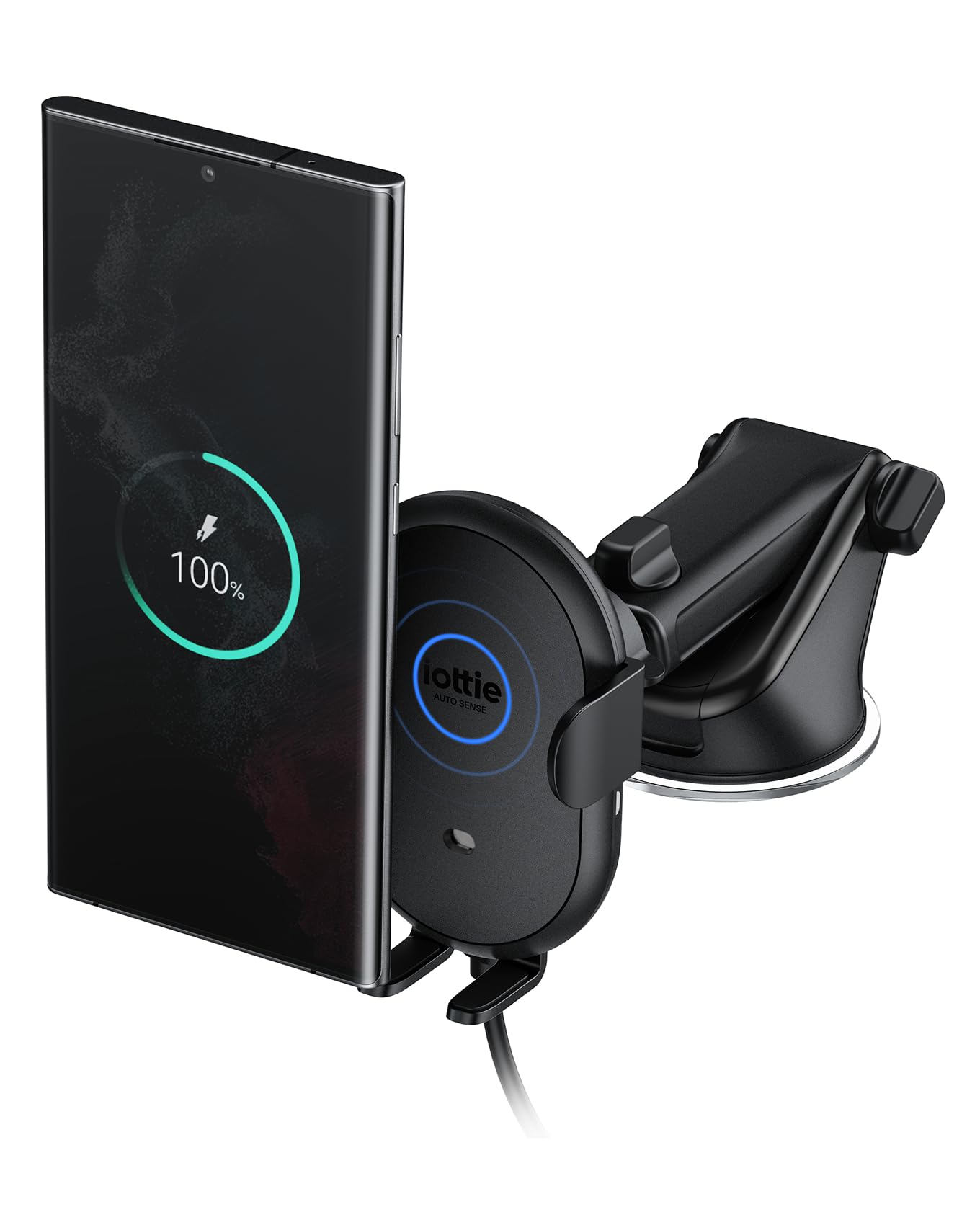 Iottie Auto Sense 2 Dash & Windshield Car Phone Holder With Qi Wireless Charging - Auto Clamping Phone Mount & Charger For Googl