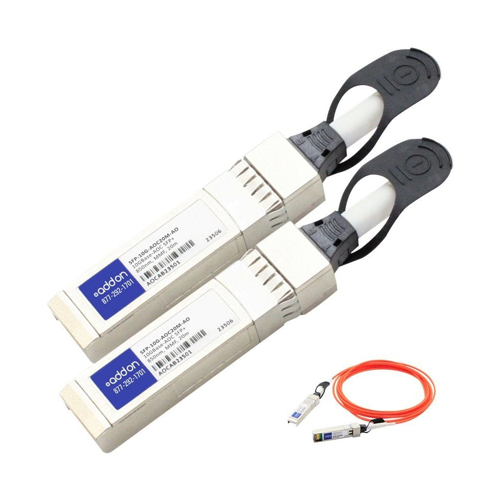 Addon Cisco Sfp-10G-Aoc20M Compatible Taa Compliant 10Gbase-Aoc Sfp+ To Sfp+ Dir