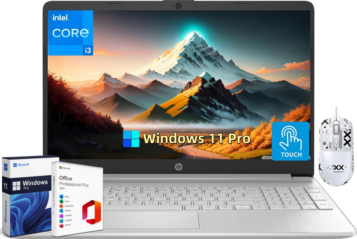 Hp Touchscreen Laptop For Business, 15.6'' Touch Screen, Intel I3-1215U(Up To 4.4Ghz), 64 Gb Ram, 1 Tb Ssd, Anti-Glare, Windows 