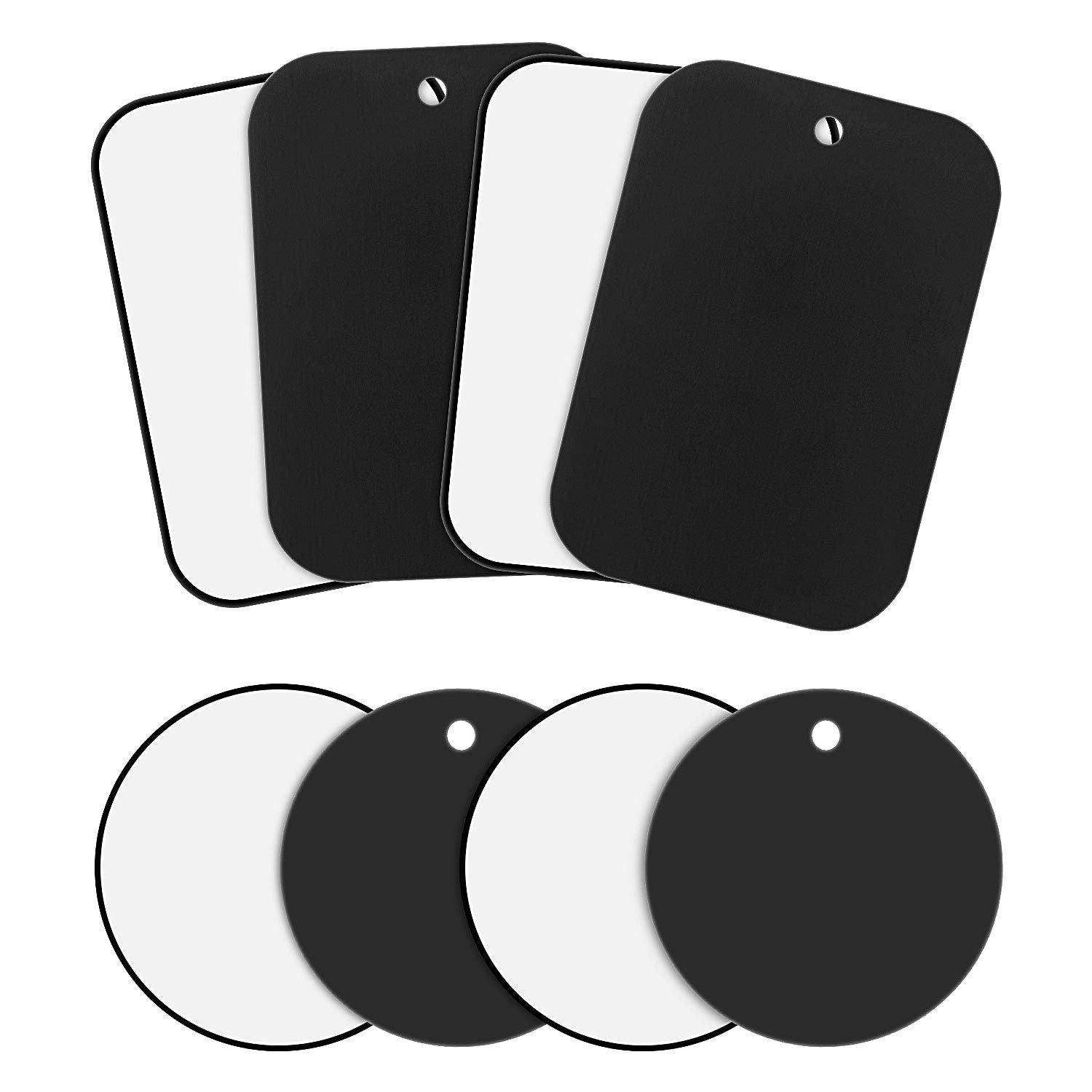 Weewooday 24 Pieces Metal Plates For Phone Magnet Car Magnetic Holder Cradle With Adhesive Mount For Magnetic Mounts Tablet, 12