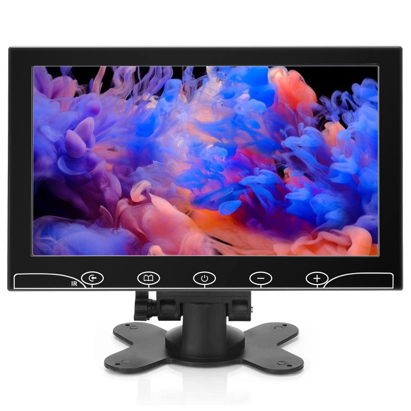 10.1 Inch Small Monitor, Raspberry Pi Monitor Built In Speakers, Mini Monitor 1024 X 600, Hdmi Monitor 60 Hz, 5Ms, Ips Screen Di