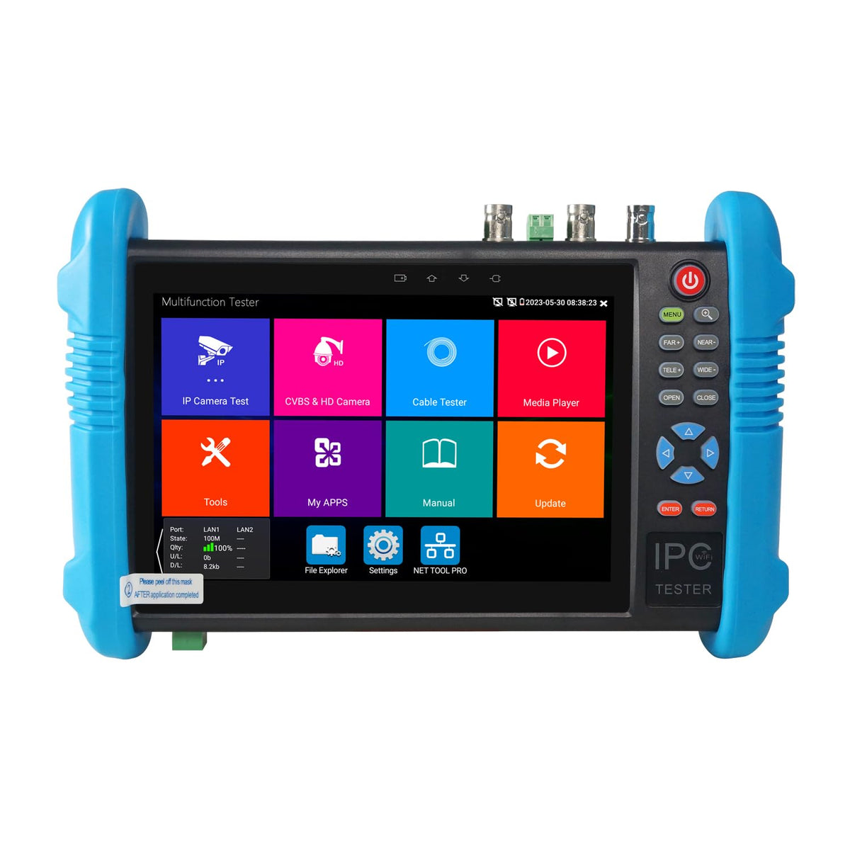 Etekjoy Ipc 9800Adhs Plus Cctv Ip&Analog Camera Tester Test 7 Inch Ips Touch Screen Monitor Cvbs Tester With Hd Tvi/Hd Cvi/Ahd/S