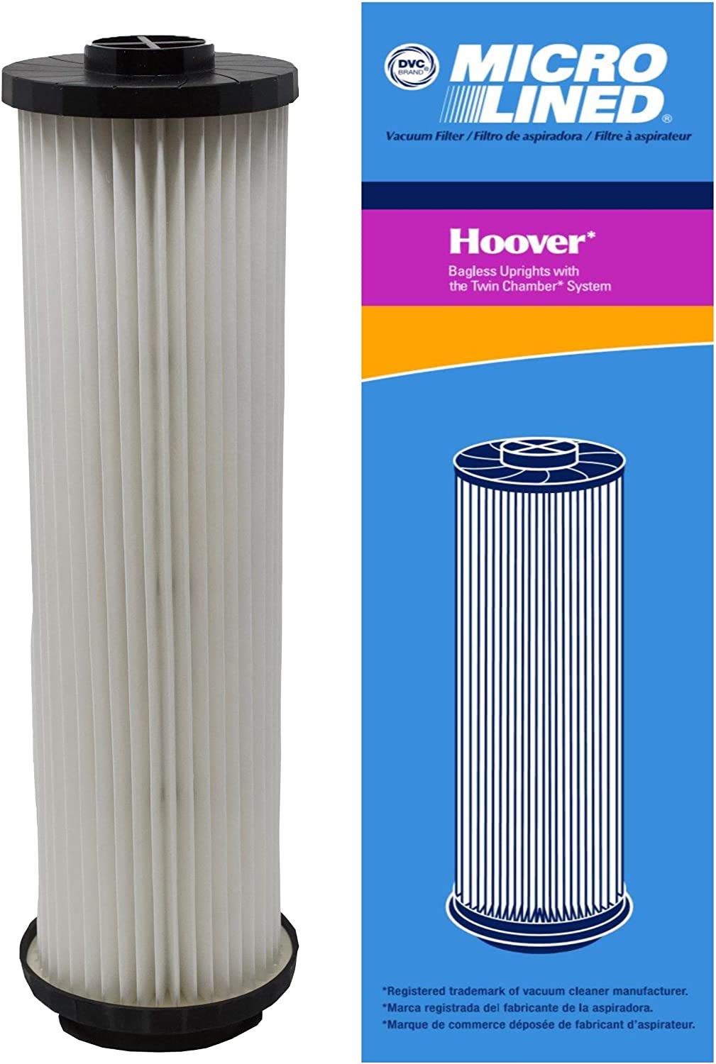 DVC Replacement Twin Chamber Filter For Hoover 43611042 WindTunnel Bagless Upright Vacuum HEPA  1 Filter