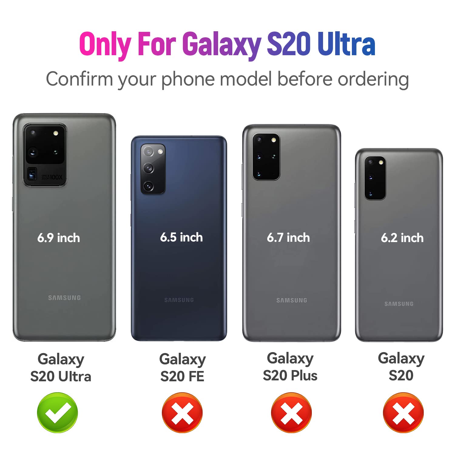 Addit Phone Case For Samsung Galaxy S20 Ultra Case Samsung S20 Ultra Phone Case, Military Grade, Heavy Duty, With Stand Ring, Su