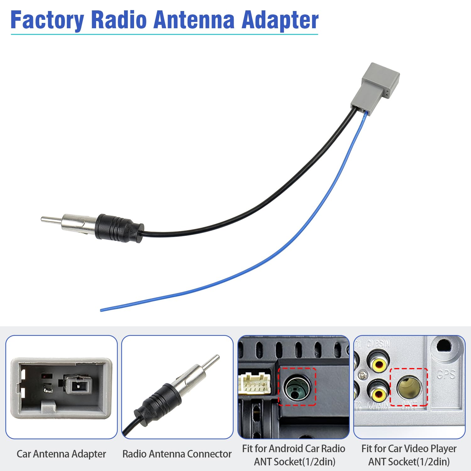 Jayubein Radio Wiring Harness Replacement For Honda Accord Civic Crv Odyssey Insight Pilot Element Ridgeline 20Pin Stereo Wire H