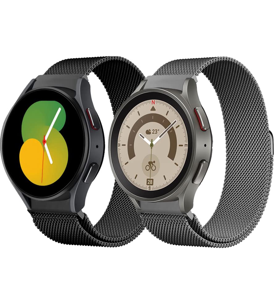 Milanese Bands For Samsung Galaxy Watch 4/5 Band 40Mm 44Mm/Classic 46Mm 42Mm Women/Men,Magnetic Loop Strap For Samsung Galaxy Wa