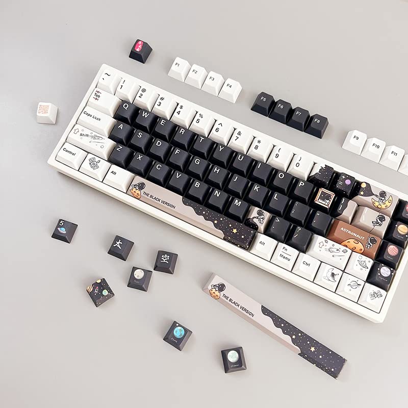 Keycaps   Astronaut Theme, Cherry Height, 142 Keys, Pbt Material, Opaque