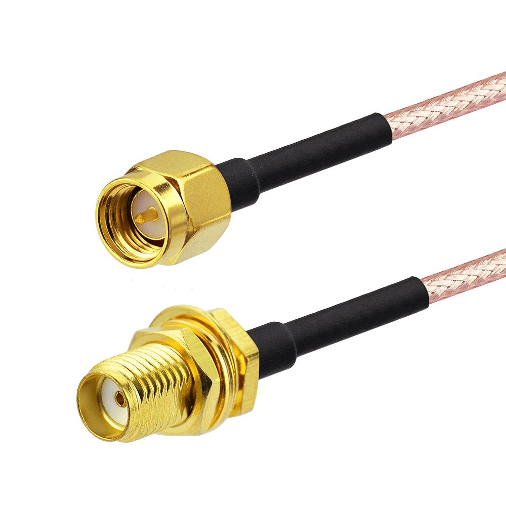 Bingfu Sma Female Bulkhead Mount To Sma Male Rg316 Antenna Extension Cable 1M 3 Feet 2 Pack Compatible With 4G Lte Router Gatewa