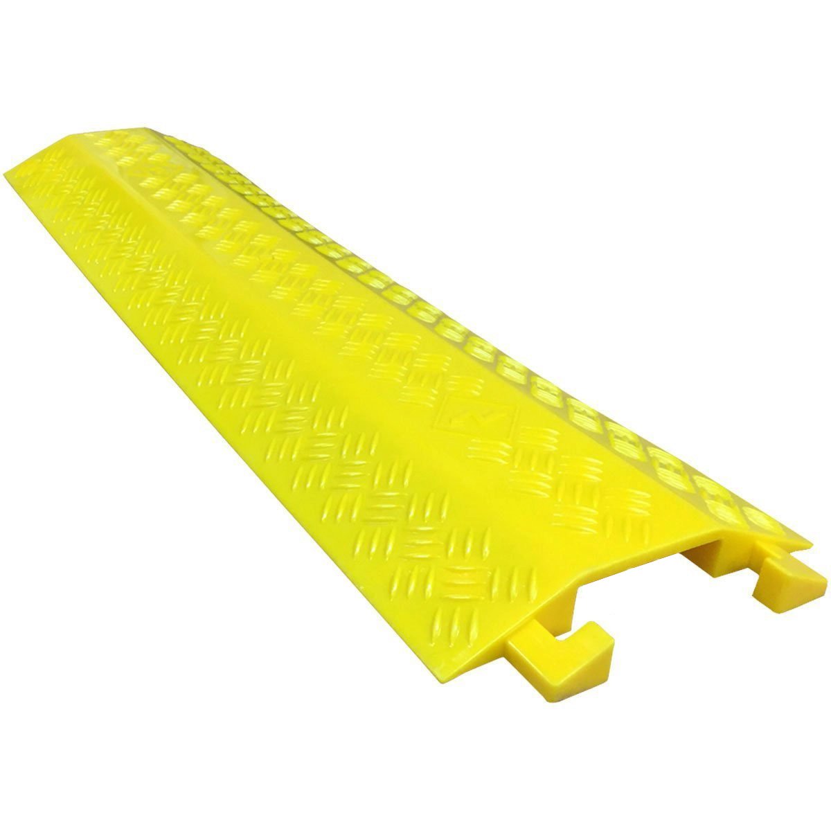 Ez Hidewire Ez Runner Pvc Drop Over Cable Ramp Cable Protector   Single Channel   Yellow