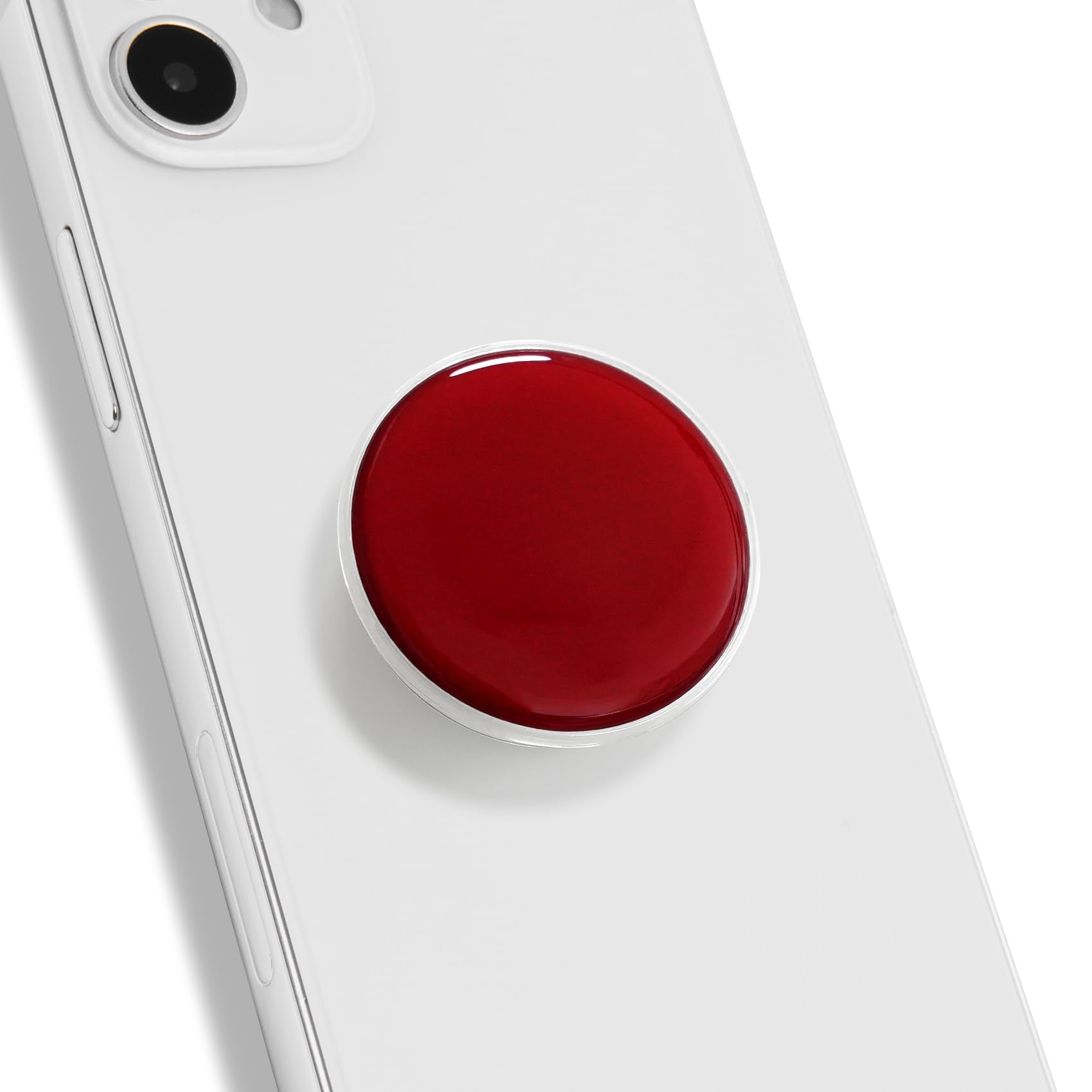 OnTheGrip Cute Solid Macaron Color Round Shape Collapsible Mobile Phone Grip Stand Holder for Smartphone Tablet Cell Phone Acces