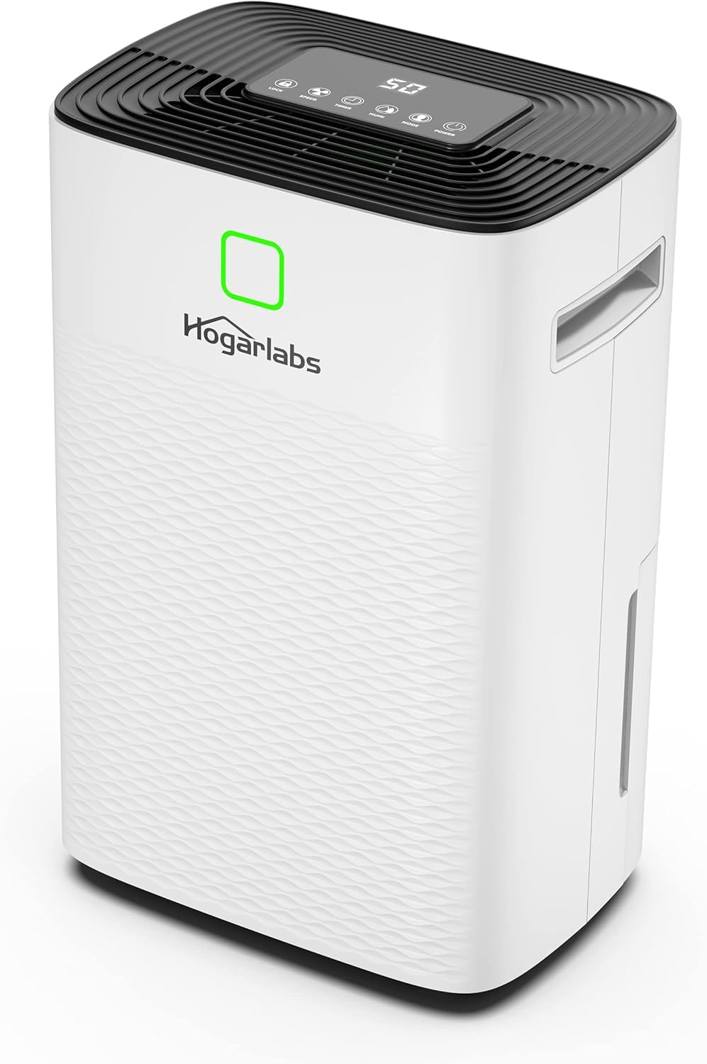 HOGARLABS Smart Dehumidifiers for Home and Basements, with 3 Working Modes, Overflow Protection, Dehumidifier with Drain Hose an