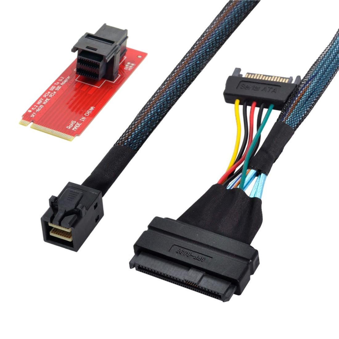 Chenyang Cy M.2 To U.2 U2 Kit Sff 8639 Nvme Pcie Ssd Adapter & Cable For Mainboard Intel Ssd 750 P3600 P3700 M.2 Sff 8643