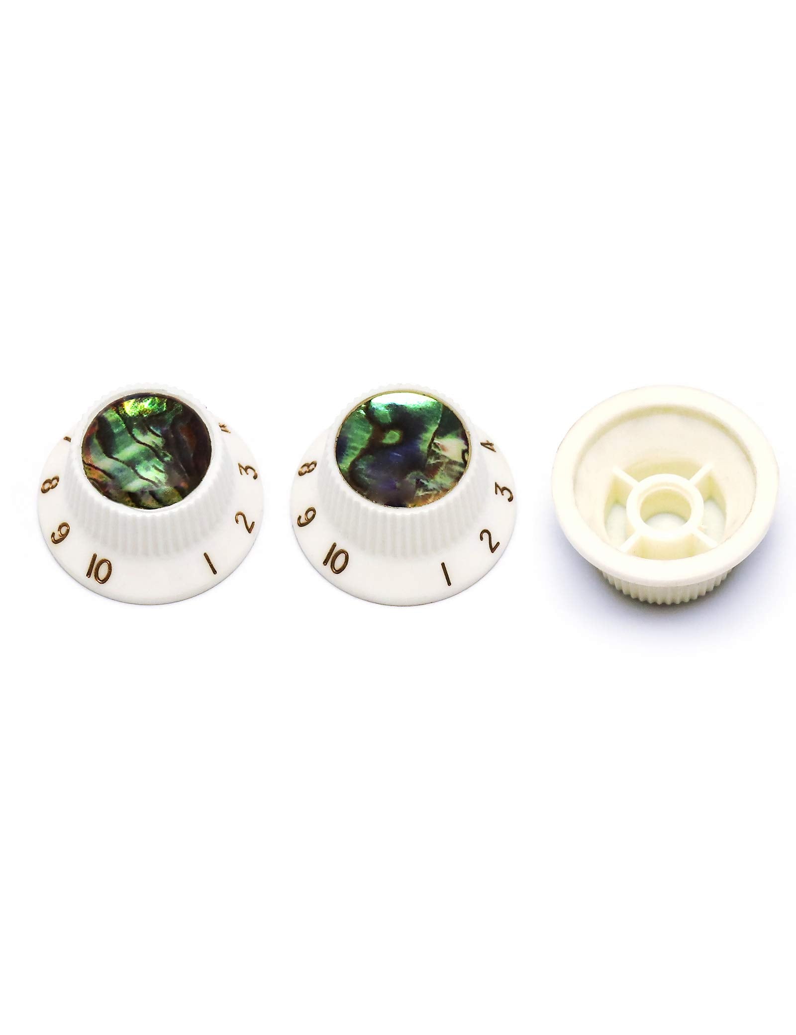 Rubatone Guitar Knobs Abalone Top Speed Control Knobs 6Mm Shaft Pots Volumn Tone Knobs Compatiable With Strat Stratocaster Elect
