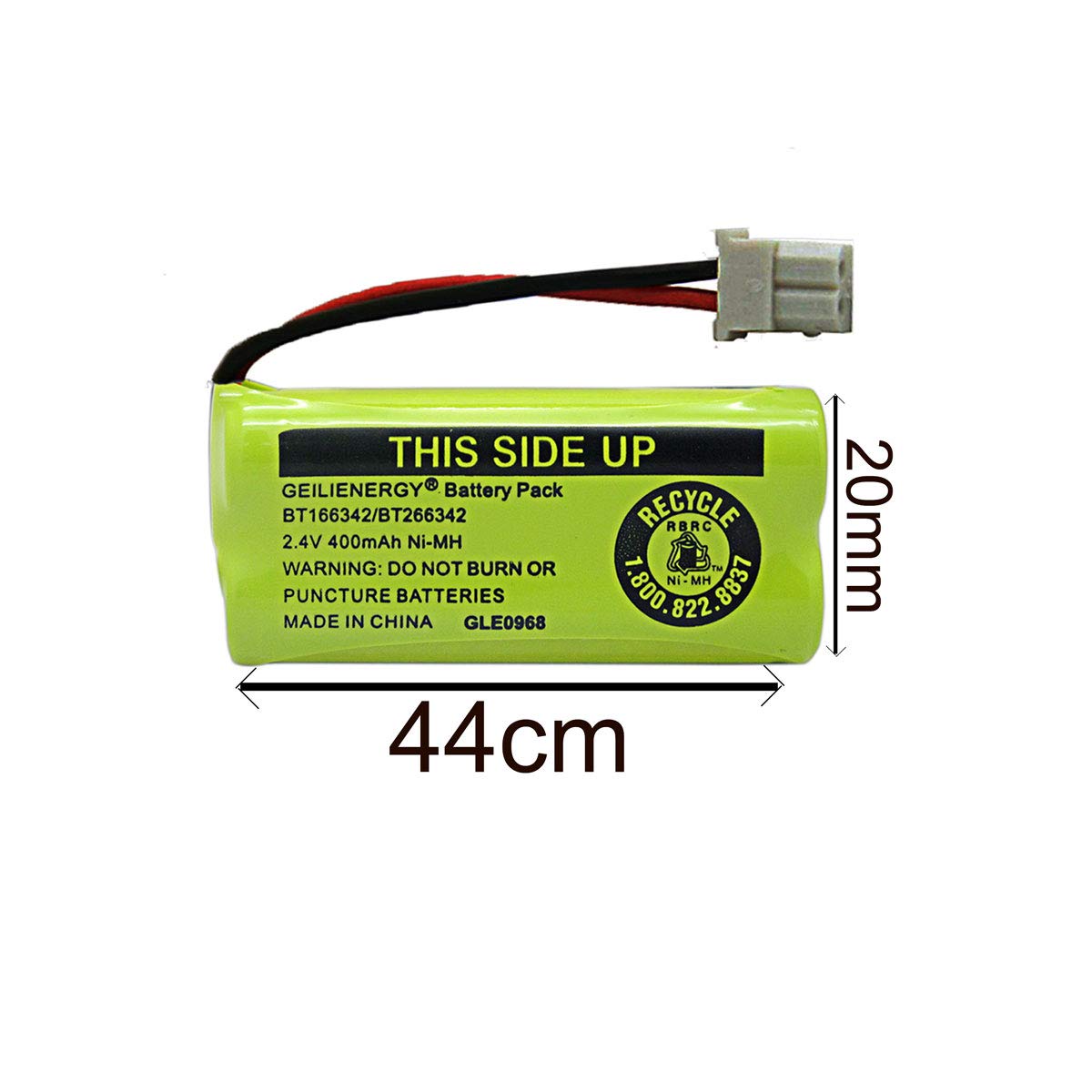 Geilienergy Nimh 2.4V 400Mah Battery Compatible With Bt 166342 Bt 266342 Bt 162342 Bt 262342 Bt183342 Bt 183342 Sanik 2Sn Aaa40H S X2 Cs6719 2 Cordless Phone (Pack Of 3)