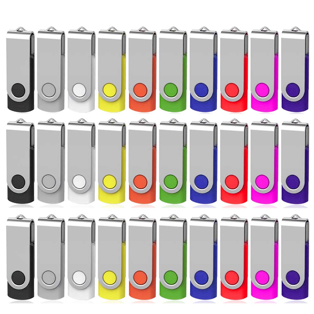 Aretop Bulk Usb Flash Drives 4Gb 50 Pack, Usb 2.0 Pendrive Bulk Usb Drive Memory Stick 4Gb Flashdrive Pack Thumb Drives (50 Pcs 4Gb, 10 Mix Colors)