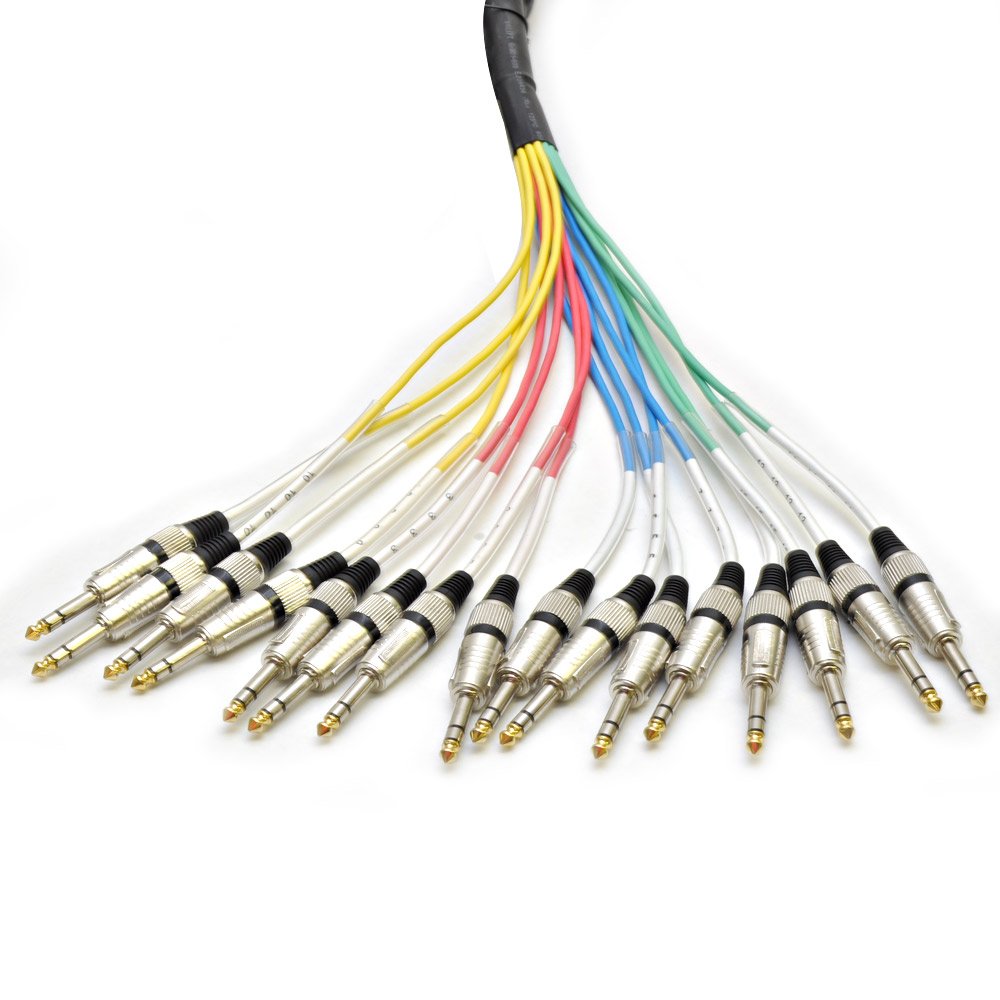 Seismic Audio - Saxt-16X15M - 16 Channel 15 Xlr Male To 1/4 Trs Snake Cable