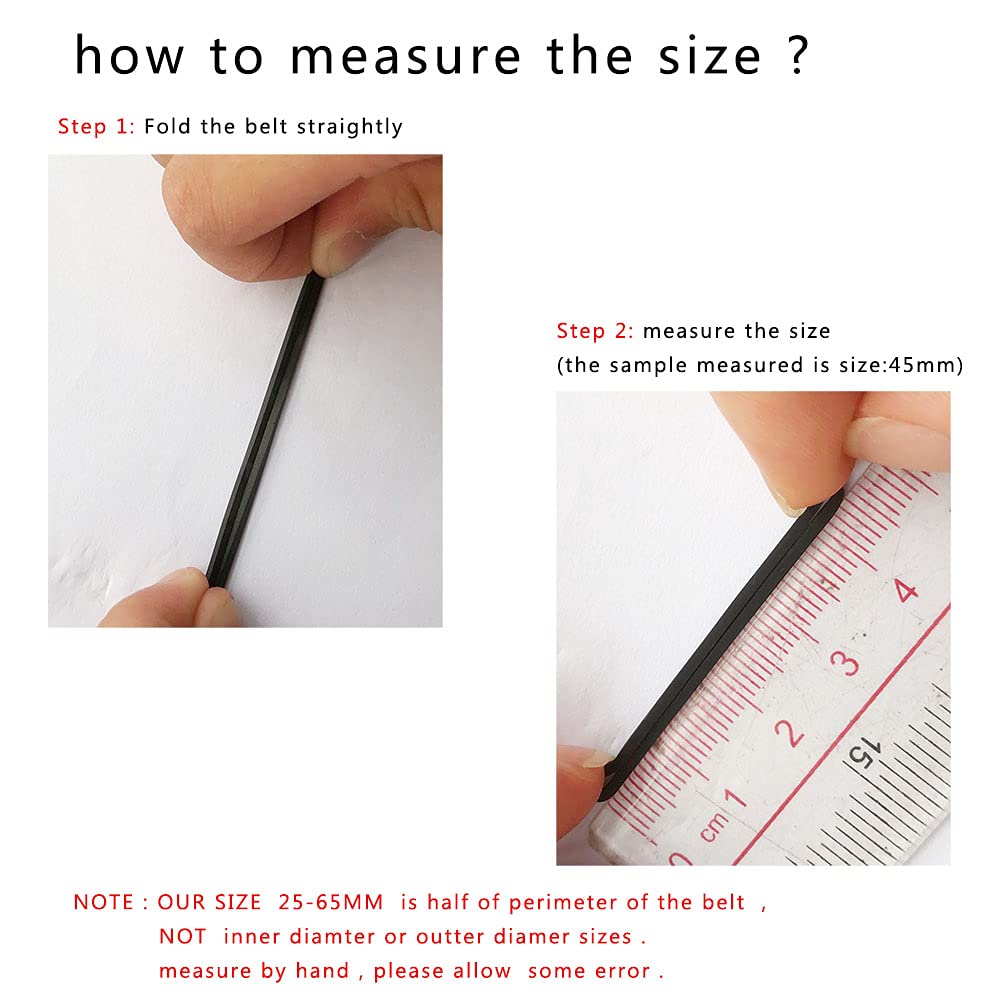 Mixed Square Cassette Tape Belt Machine Recorder Rubber Belt 25/30/35/38/40/45/50/55/60/65Mm (1/2 Perimeter) Cd Dvd Assorted Com