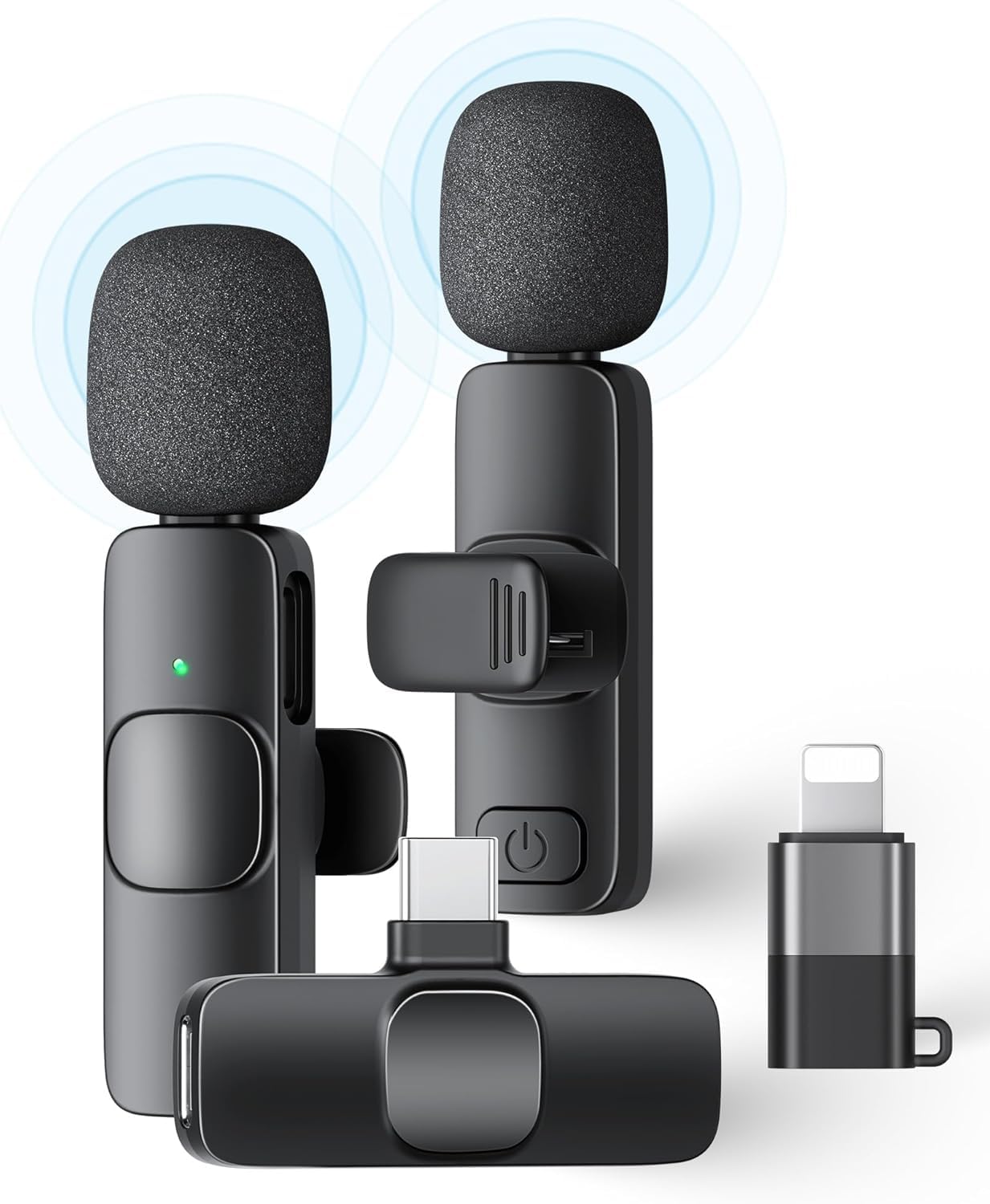 Skycell Wireless Collar Mic  Perfect Wireless Microphone For Youtubers, Mobile Recording, Teaching & Presentations With BuiltIn