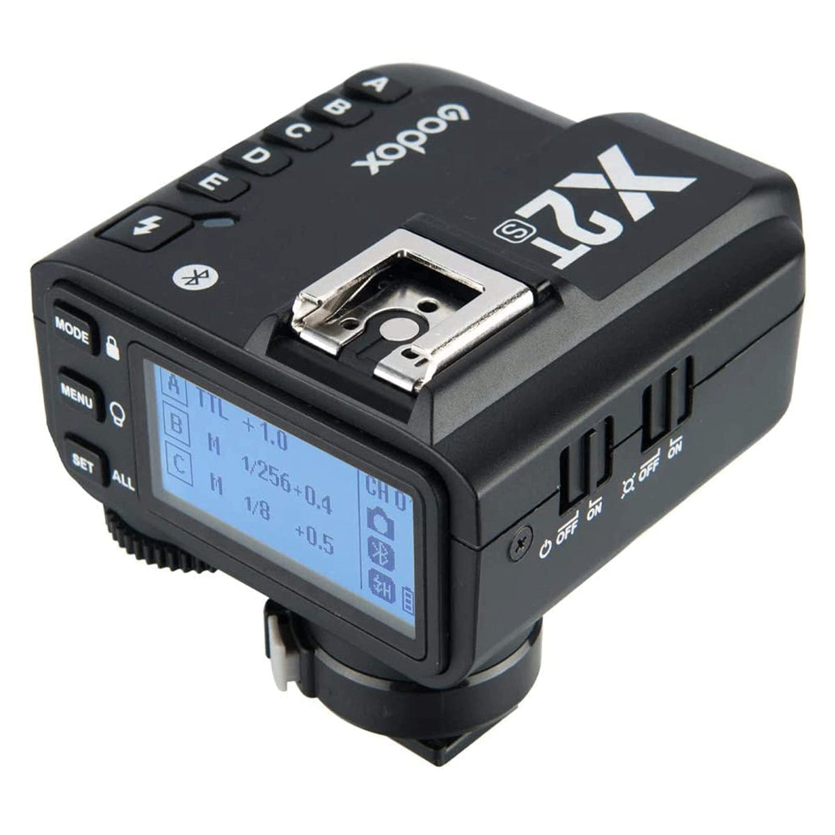Godox X2T-S 2.4G Wireless Flash Trigger with TTL HSS 1/8000s Group Function Bluetooth Connection, Quick Lock hot-Shoe