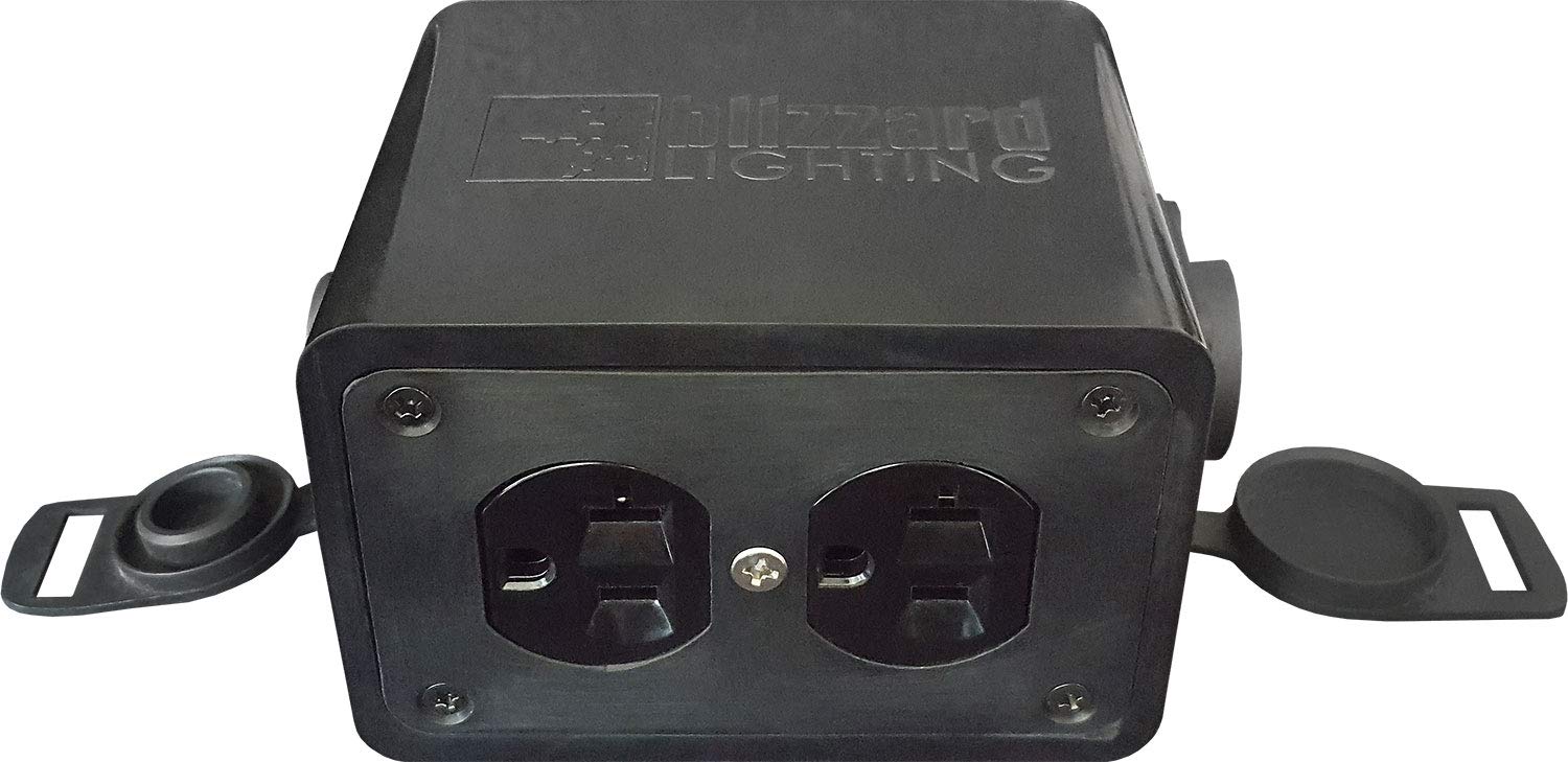 Blizzard Lighting Blizzard Lighting Drop True Powercon, Black