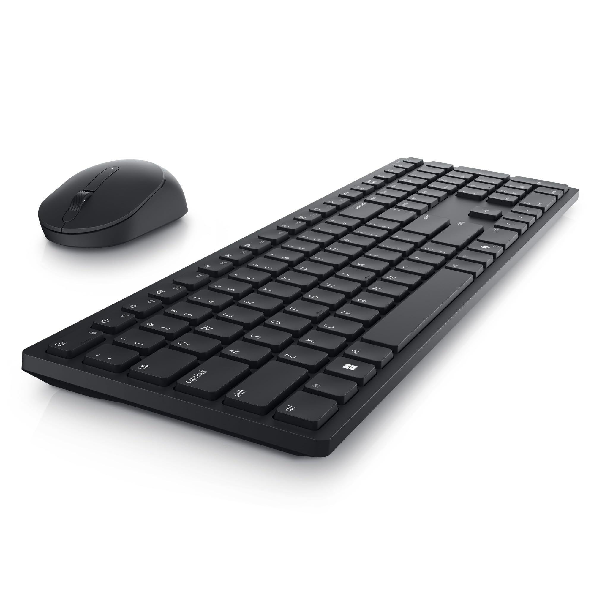 Dell Advanced Wireless Keyboard and Mouse - KM520 - Wireless, 2.4 GHz Interface, USB Wireless Receiver, Volume, Mute Hot Keys, 3