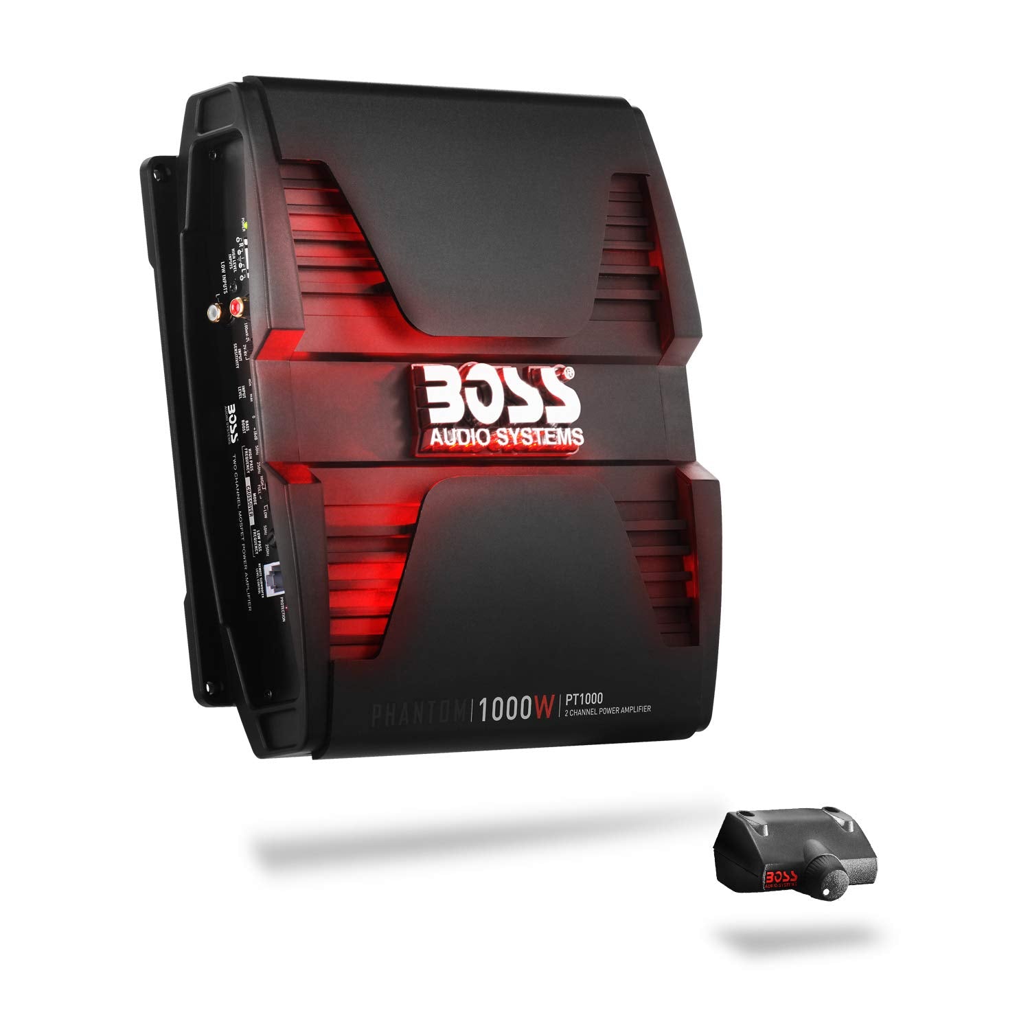 Boss Audio Systems Pt1000 2 Channel Car Amplifier   1000 Watts, Full Range, Class A/B, 2 8 Ohm Stable, Mosfet Power Supply, Brid