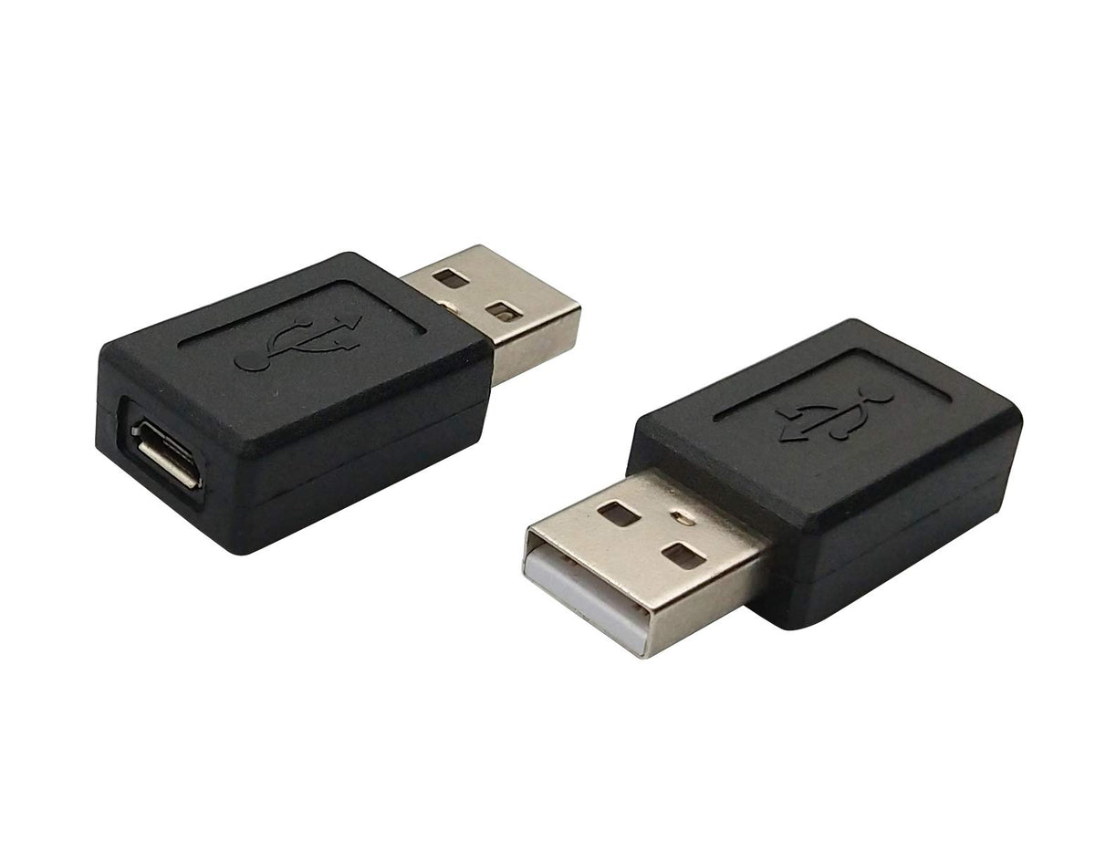 Usb 20 Male To Micro Usb Female Connector Adapter (2 Pack)