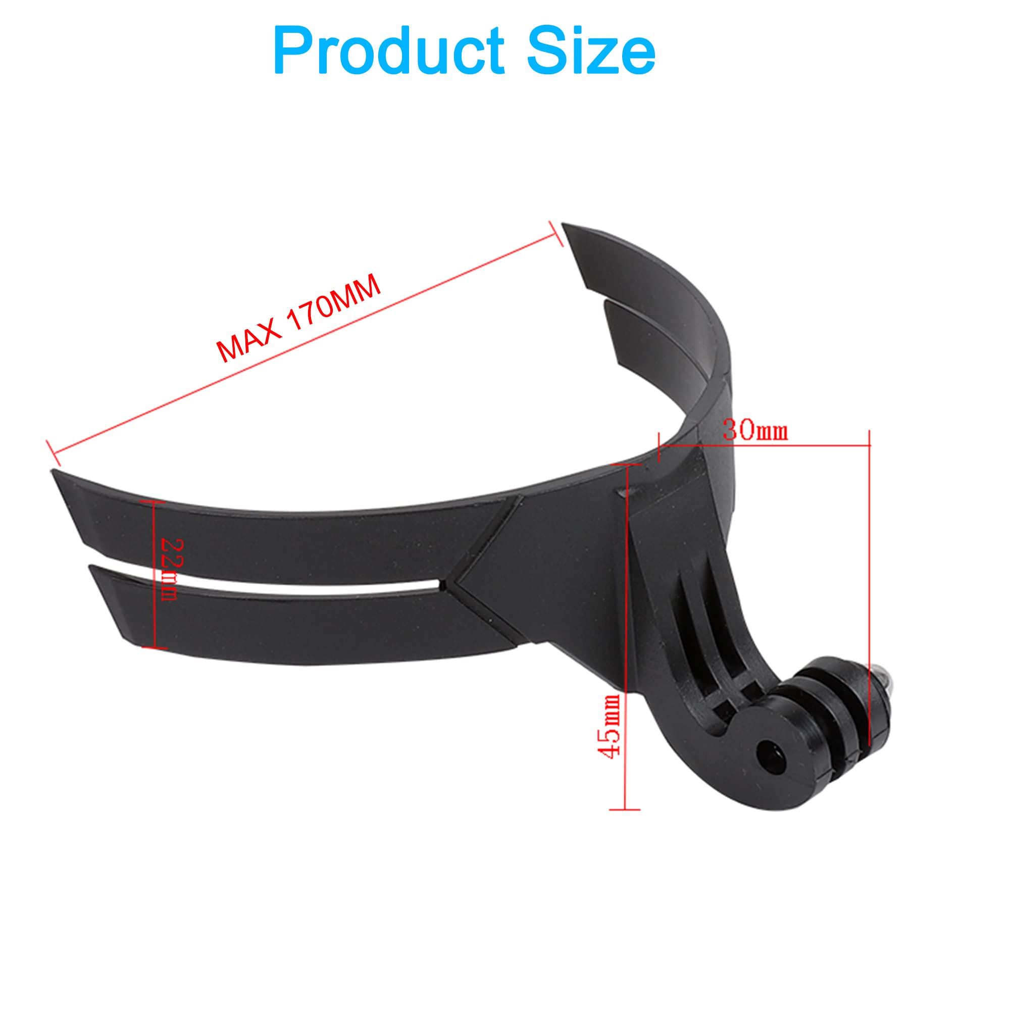 Pellking Universal Motorcycle Helmet Chin Action Camera Mount, Flexible Adhesive Helmet Mount Compatible With Gopro Hero 13 12 11 10 9 8 7 6 5 Black,Insta360,Akaso,Dji Action Sports Cam Accessories