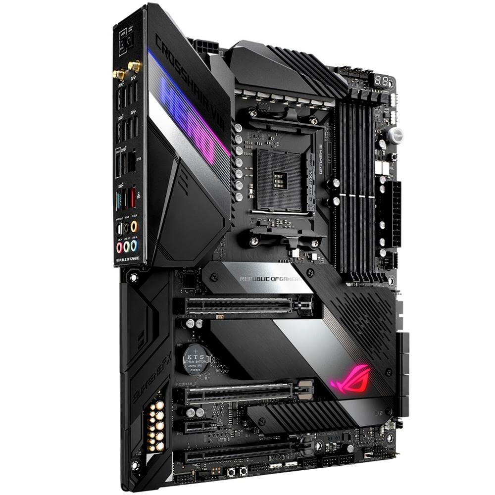 Asus Rog X570 Crosshair Viii Hero (Wi Fi) Atx Motherboard With Pcie 4.0, On Board Wifi 6 (802.11Ax), 2.5 Gbps Lan, Usb 3.2, Sata