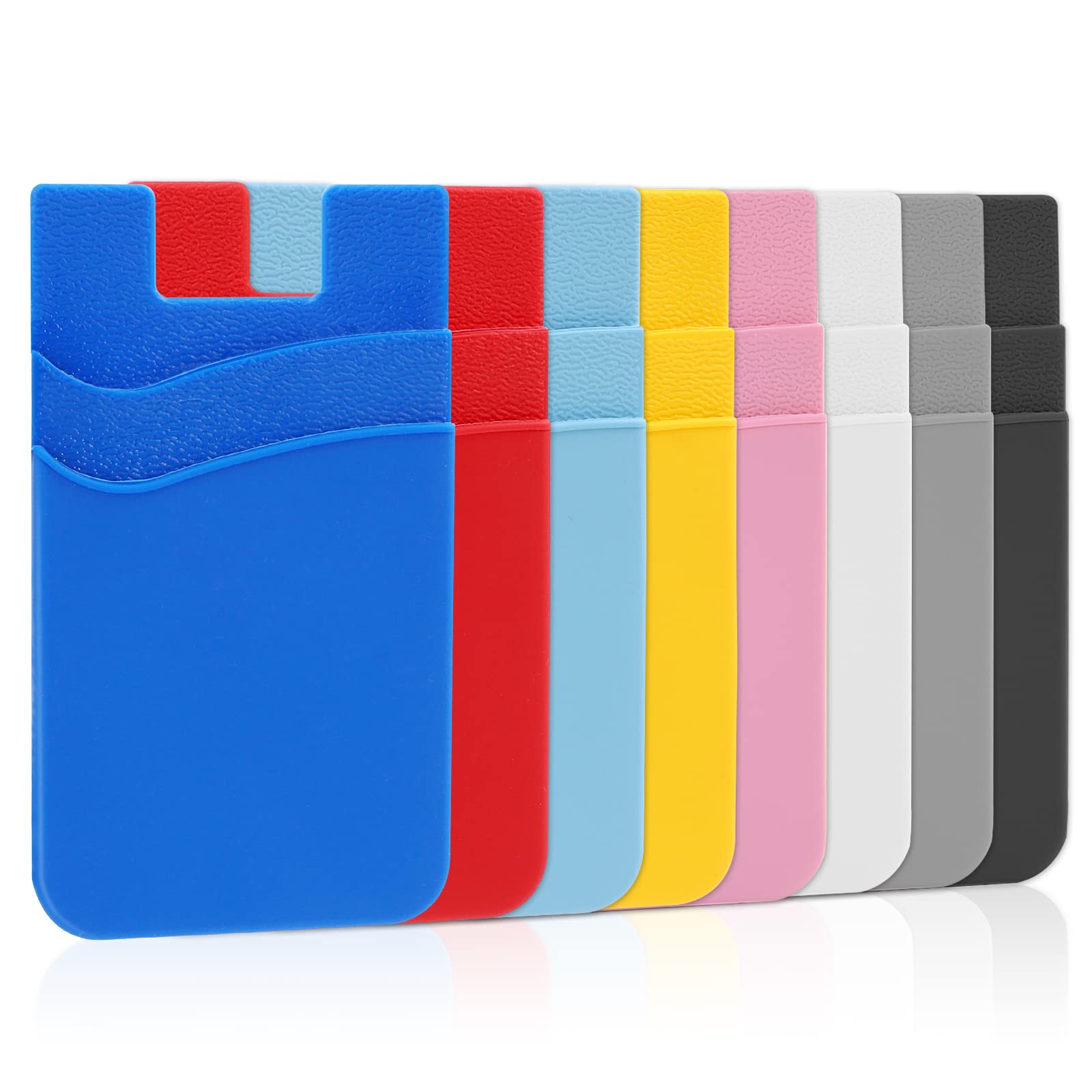 Ss Phone Card Holder, Phone Wallet Stick On Silicion Card Holder For Back Of Phone Credit Card Suitable For Iphone Samsung Galax