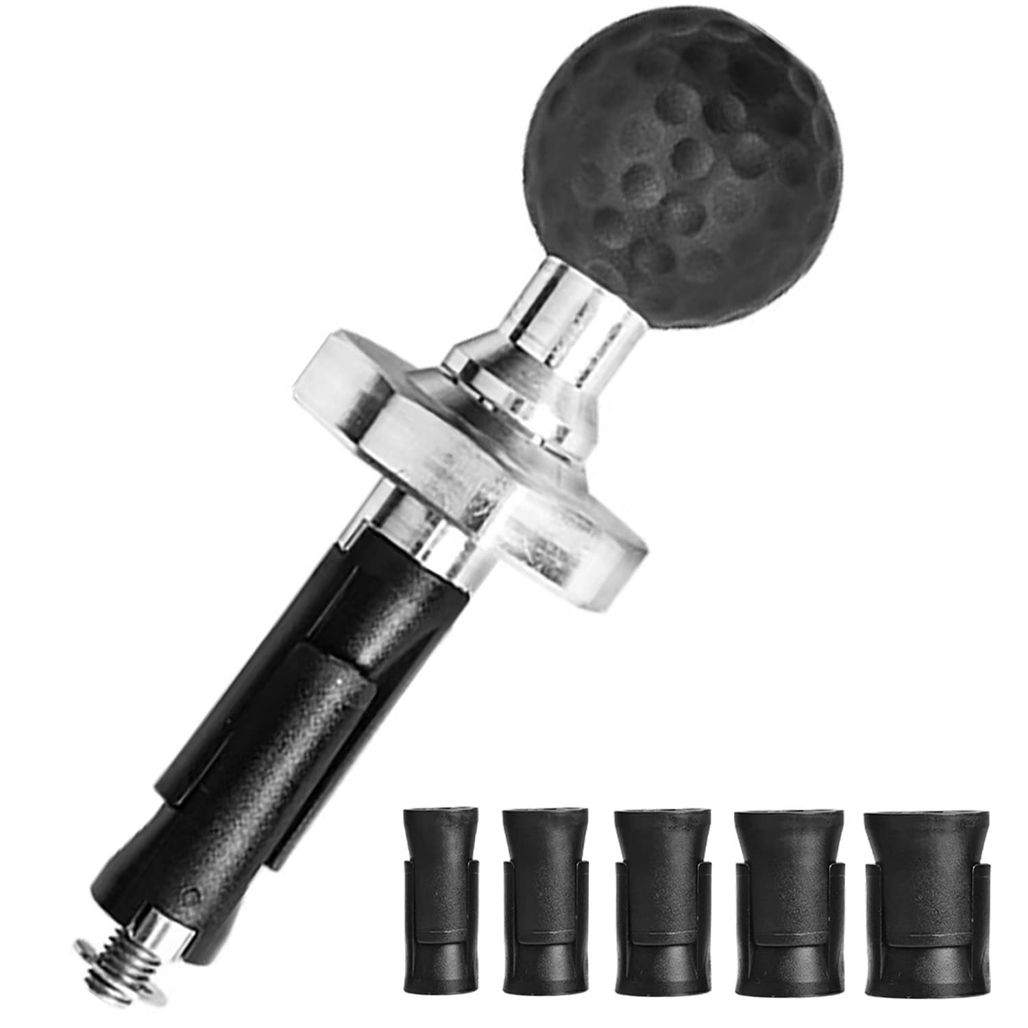 iMESTOU Motorcycle Fork Stem Mount 1 Inch Ball Base Adapter Suitable for Ram B Size Phone Mounts, Fits for 12-30mm Stem Holes, W