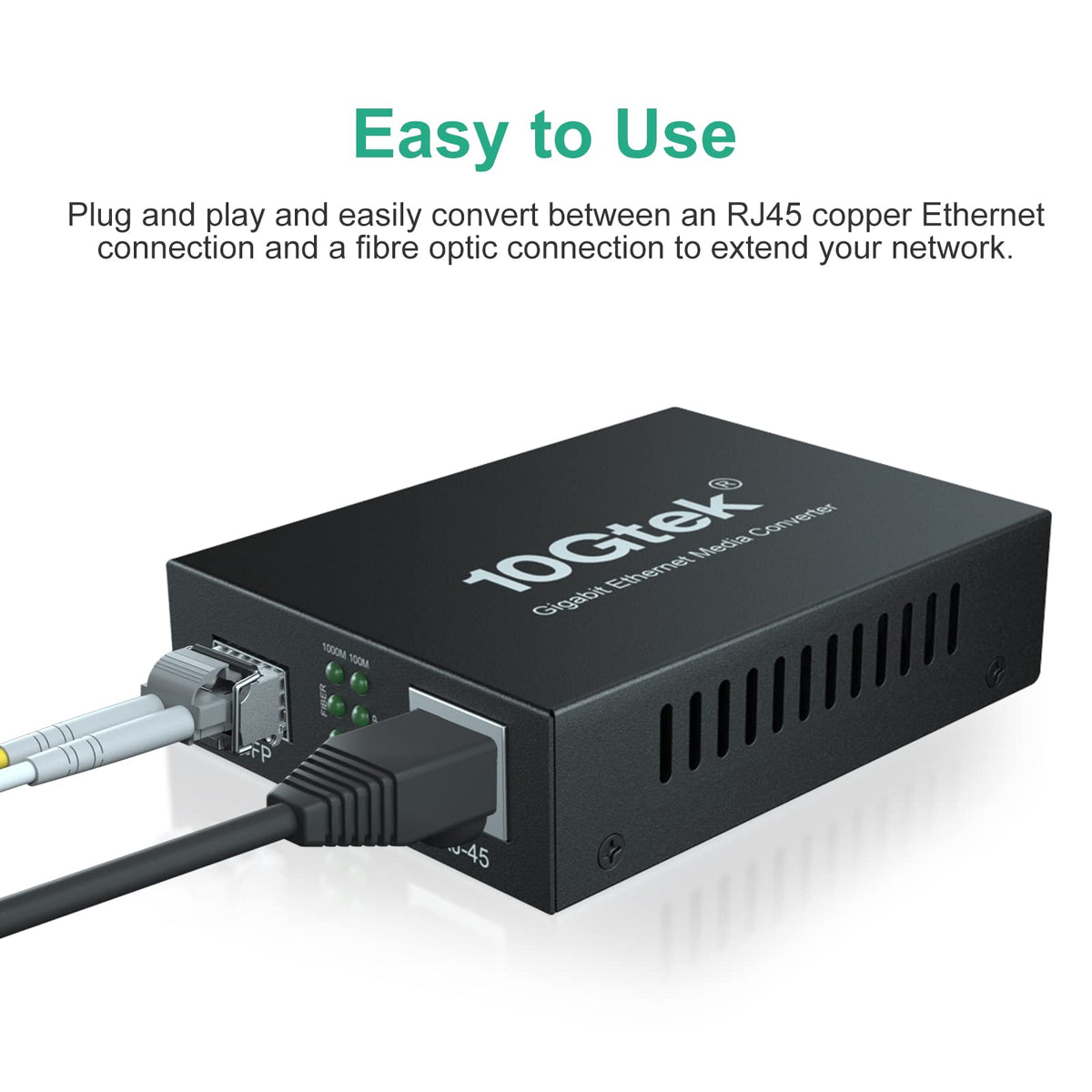 Sfp28 To Rj45 Ipolex 2 Pack 1.25G Gigabit Sfp To Rj45 Fiber To Ethernet Media Conver ...