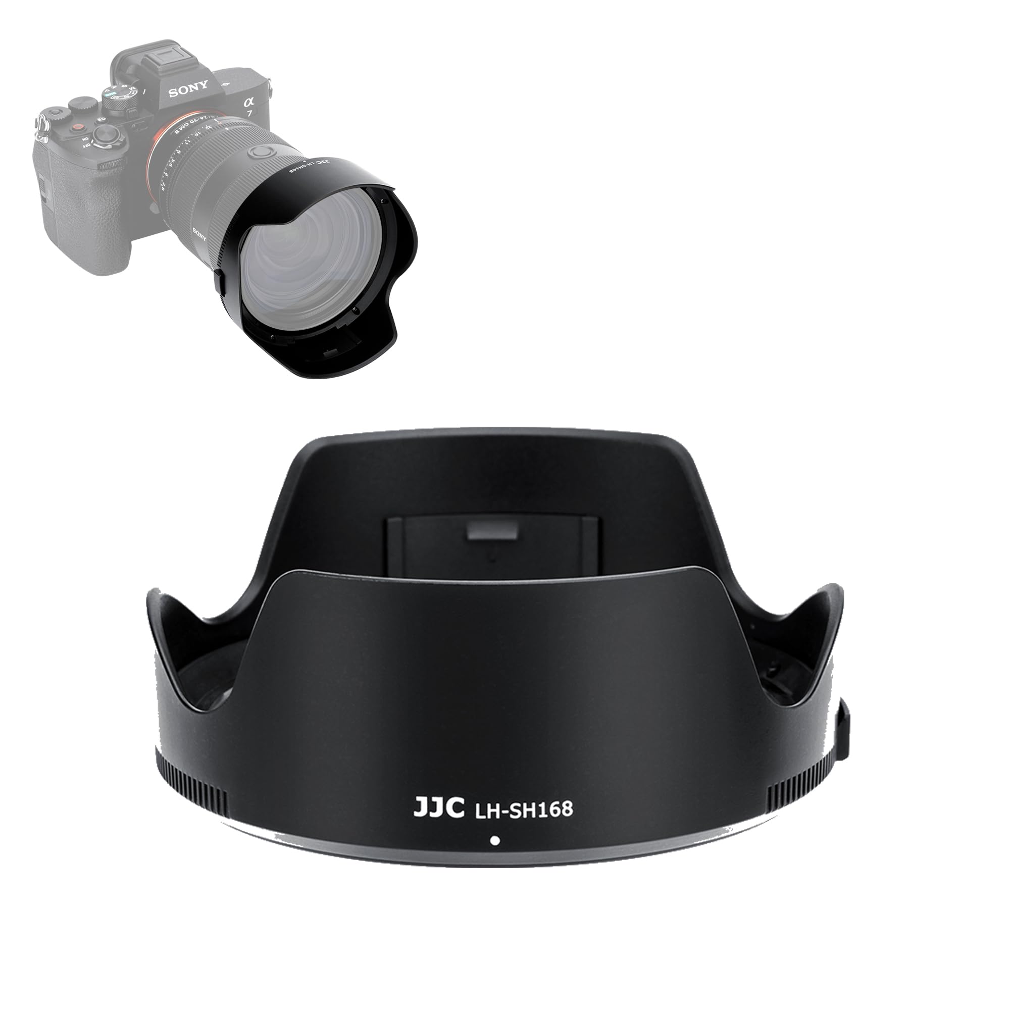 Jjc Alc Sh168 Bayonet Reversible Lens Hood Shade For Sony Fe 24 70Mm F2.8 Gm Ii Lens Sel2470Gm2, Replaces Sony Alc Sh168 Lens Ho