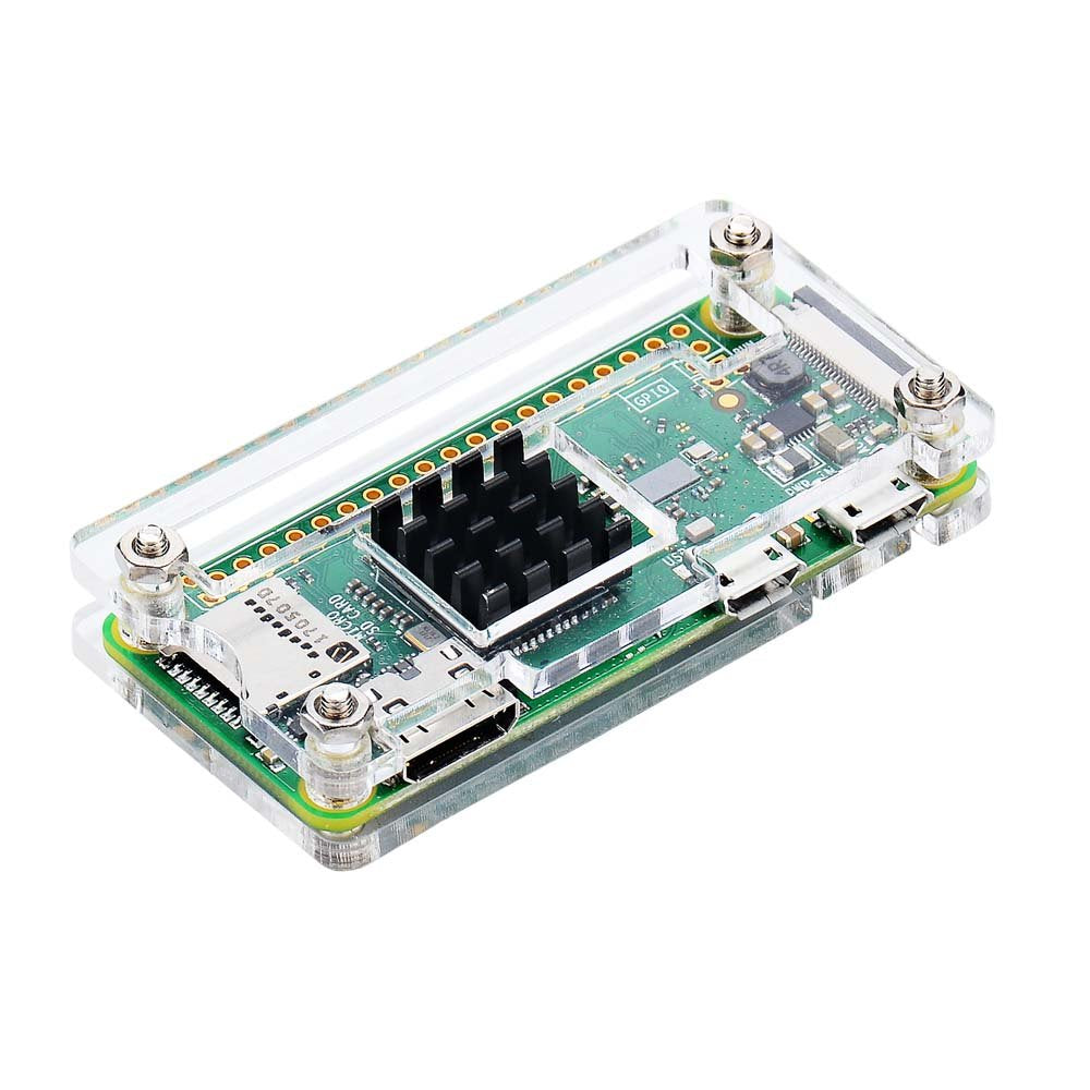 Iuniker Raspberry Pi Zero Case, Case For Raspberry Pi Zero 2 W, With Heatsink, Hdmi Adapter, Otg Cable, Header, Screwdriver, Pow