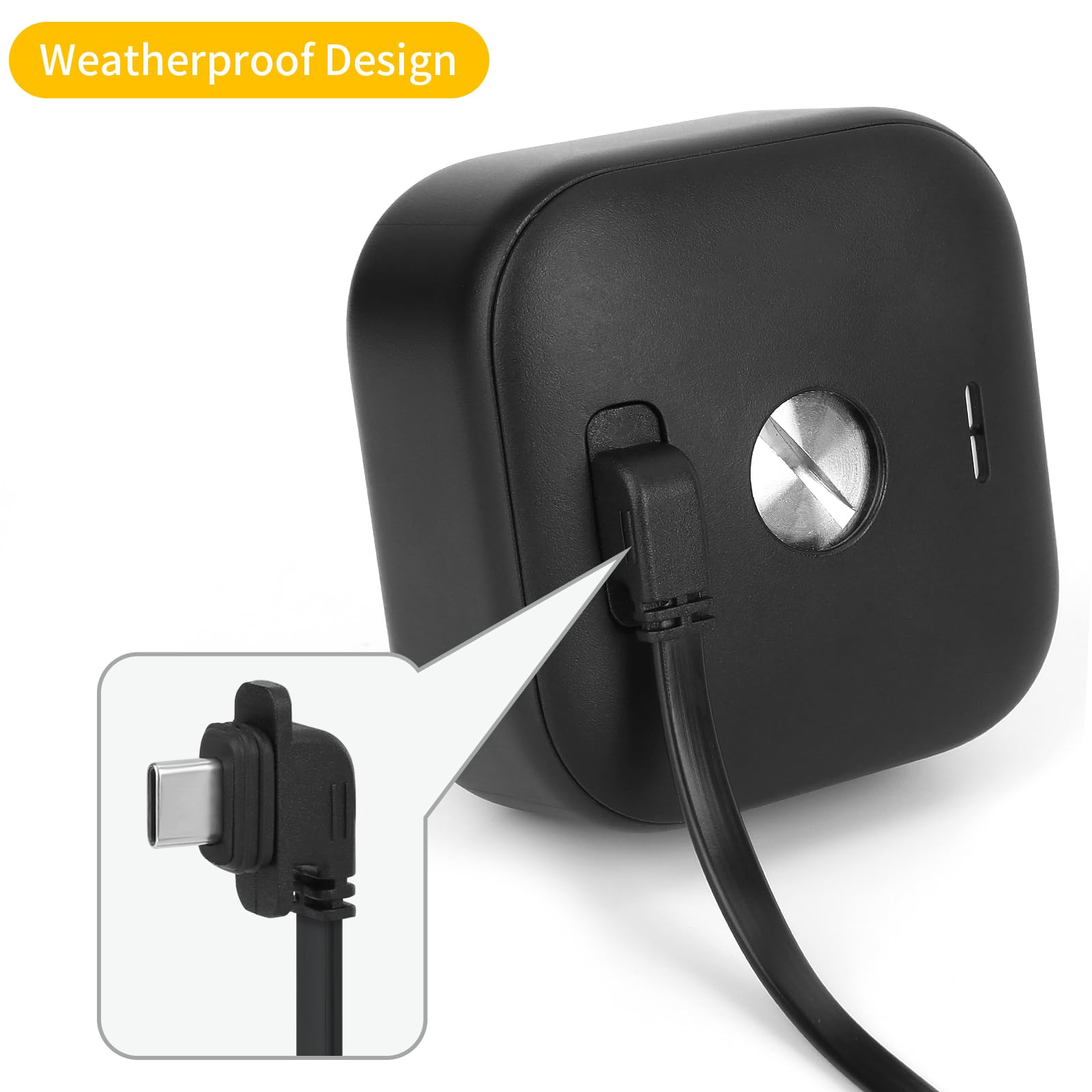 Itodos 2 Pack 25Ft/7.5M Power Cable And Adapter Compatible With Blink Outdoor 4 (4Th Gen), Weatherproof Outdoor, Flat Charging C