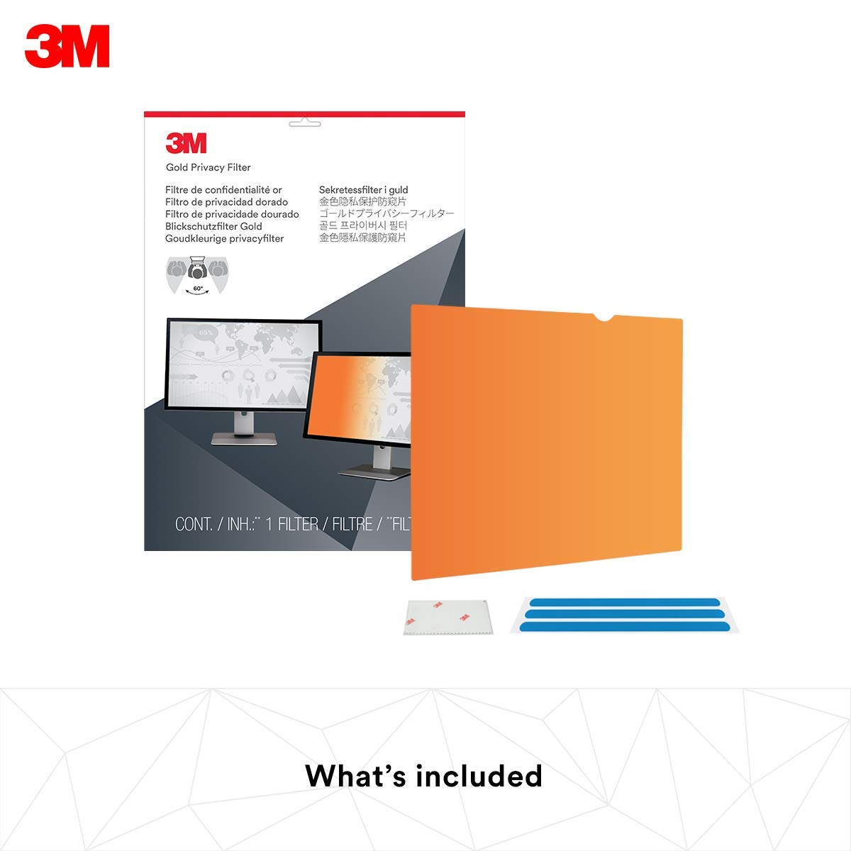 3M Gold Privacy Filter For 19'' Widescreen Monitor (16:10) (Gf190W1B)