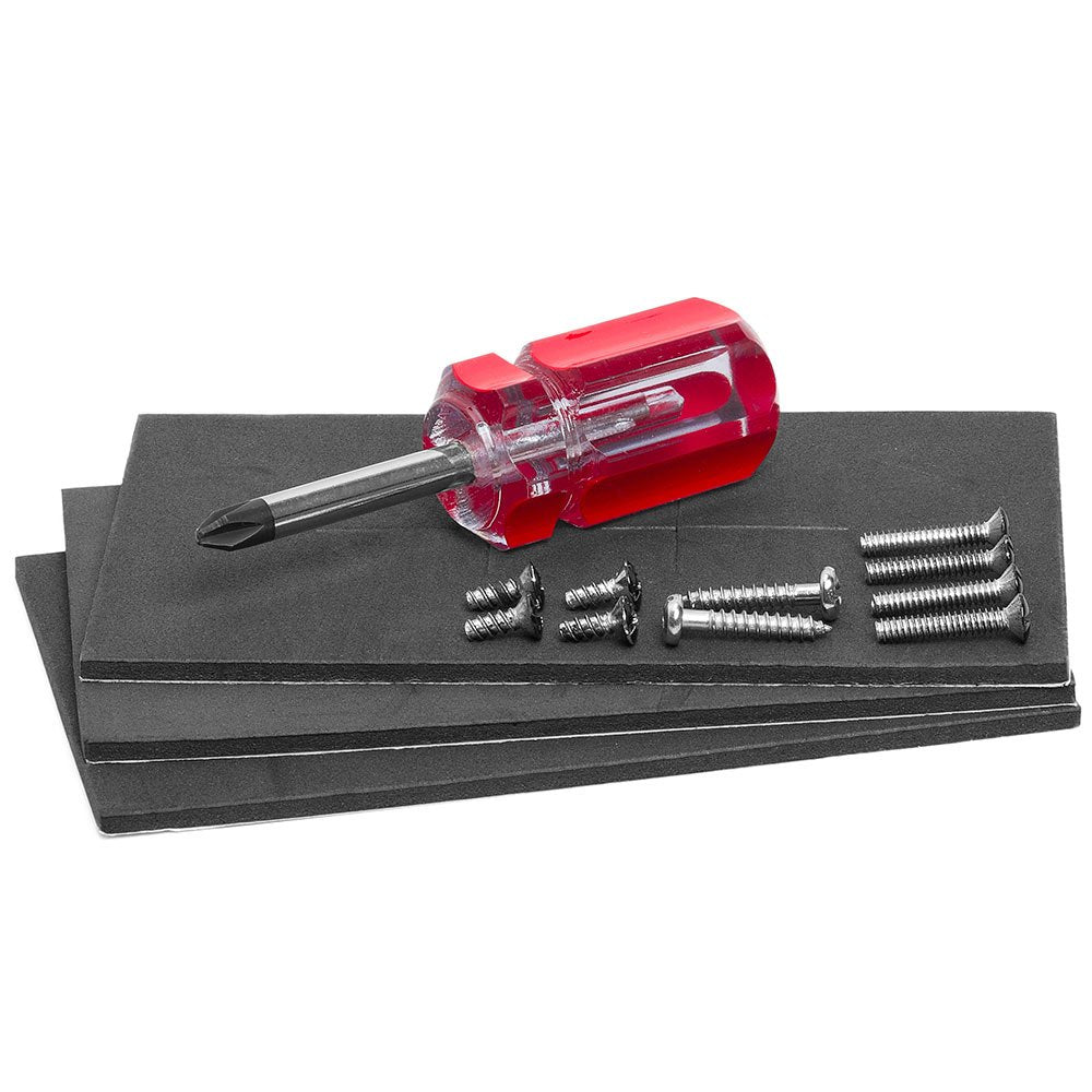 Cmple - Wall Plate - Recessed Low Voltage Wall Plate With Recessed Power - White