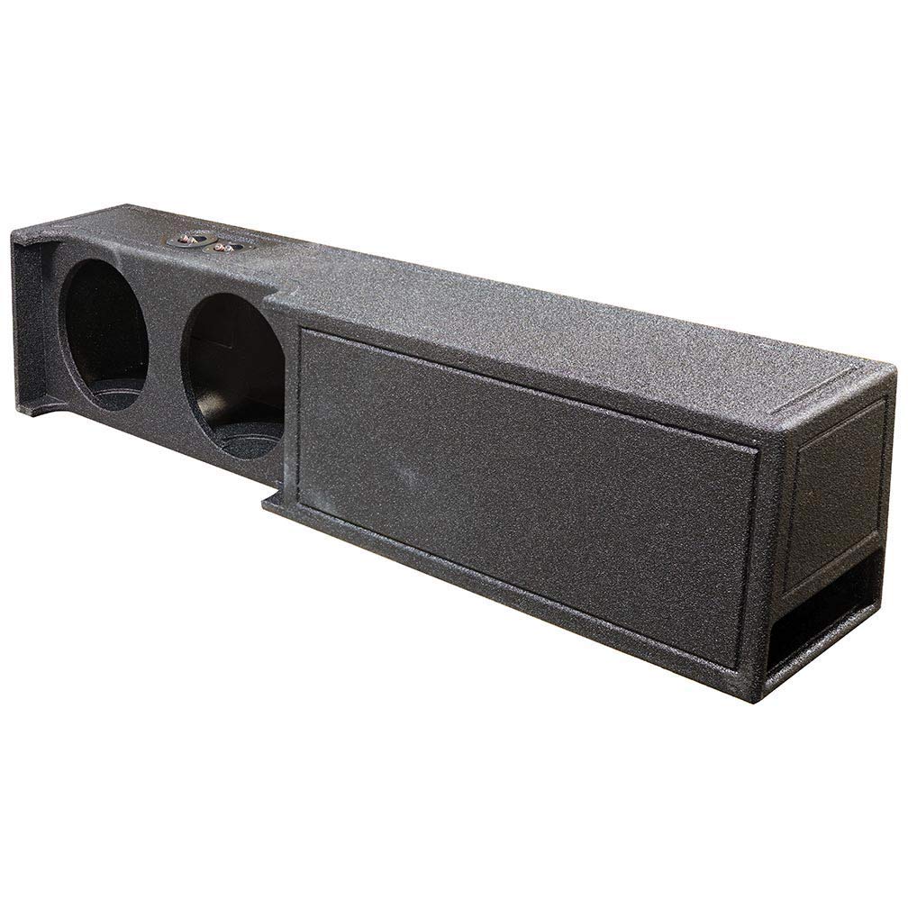 Qpower ''Qbomb'' Dodge Ram Crew Cab '19 '22 Dual 10'' Sealed Woofer Box