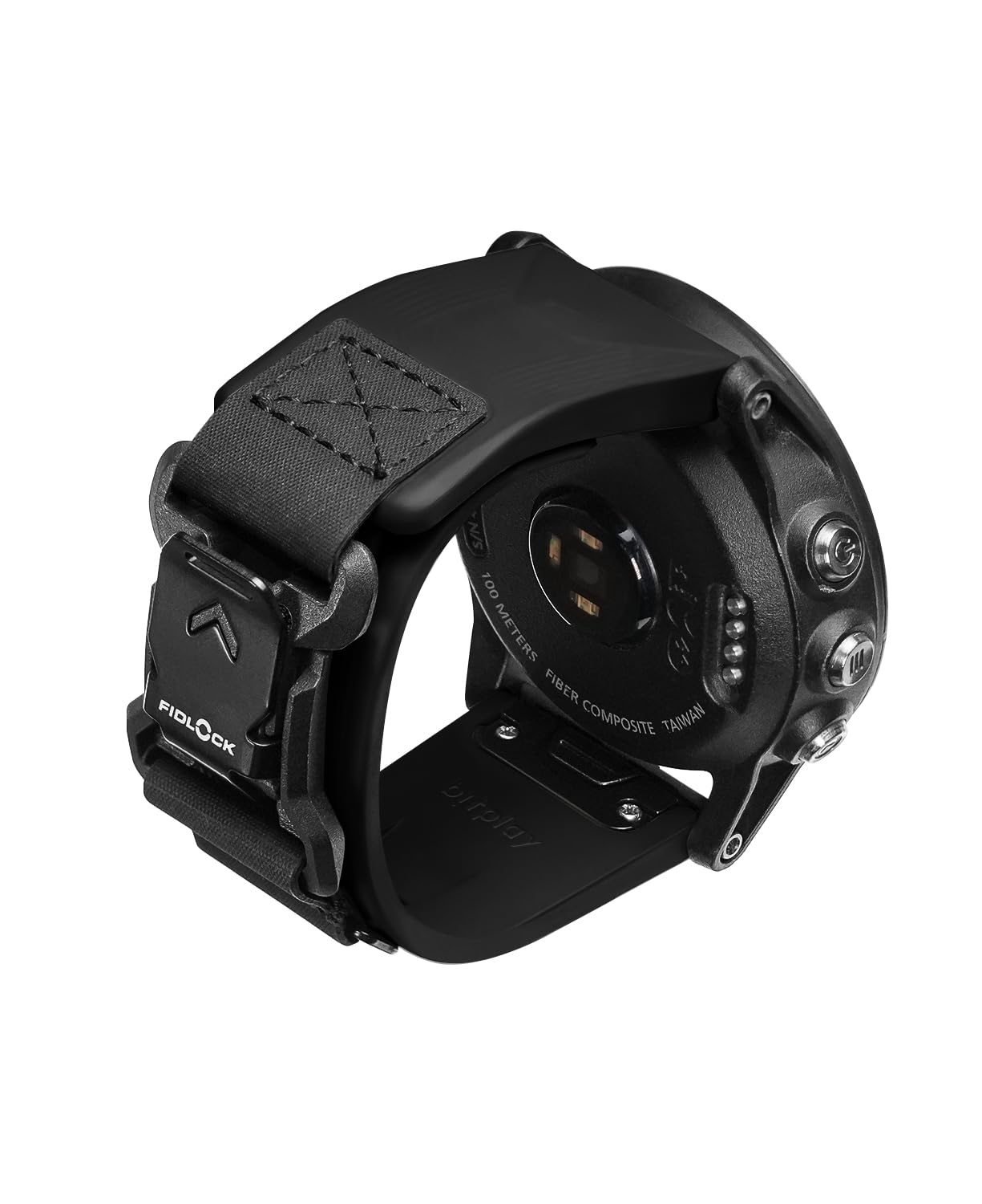 bitplay Waterproof FKM Rubber Garmin Watch Band with Fidlock Fast Release Magnetic Buckle, Fluororubber Strap for Garmin QUICKFI