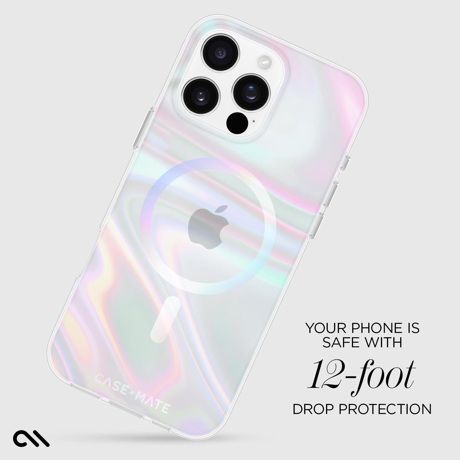 Case Mate Iphone 16 Pro Max Magsafe Case   Stylish Iridescent Phone Case With 12Ft Drop Protection [Compatible With Magsafe]   P