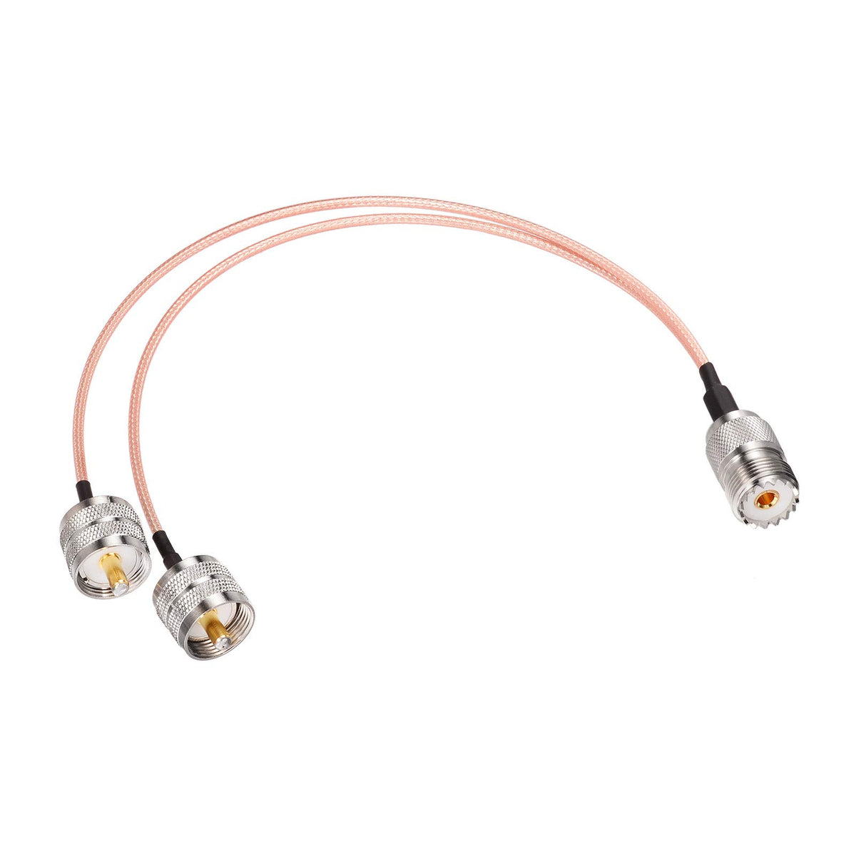 SUPERBAT UHF Splitter Cable SO239 to Dual PL-259 Cable Splitter Low Loss (12 Inch RG316) for HAM & CB Radio, Antenna Analyzer,Dummy Load,SWR Meter etc.