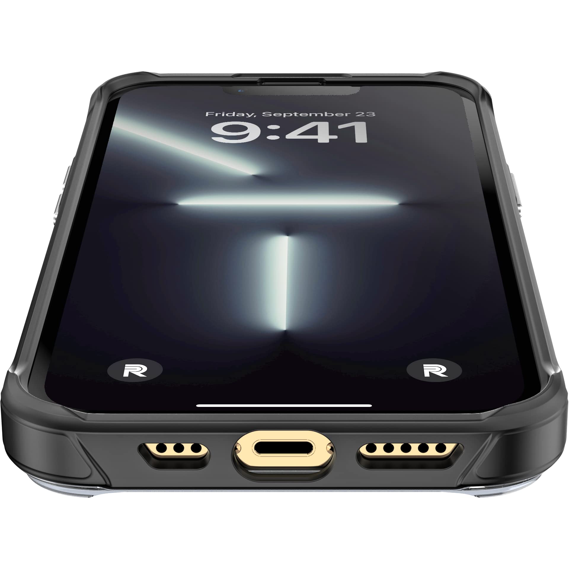 Rebel Clear Iphone 13 Pro Case [Crystal Series Gen 3] Magsafe Compatible, Non Yellowing Anti Scratch, Protective Shockproof Bump